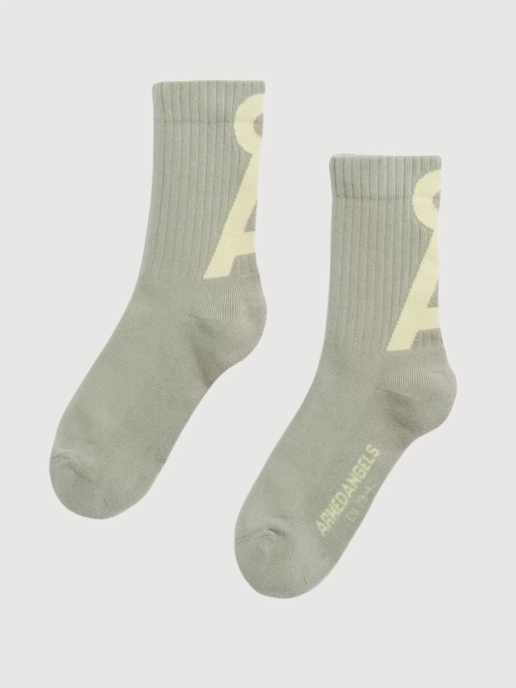 Saamus Short Grau-Gelb Socken | Armedangels