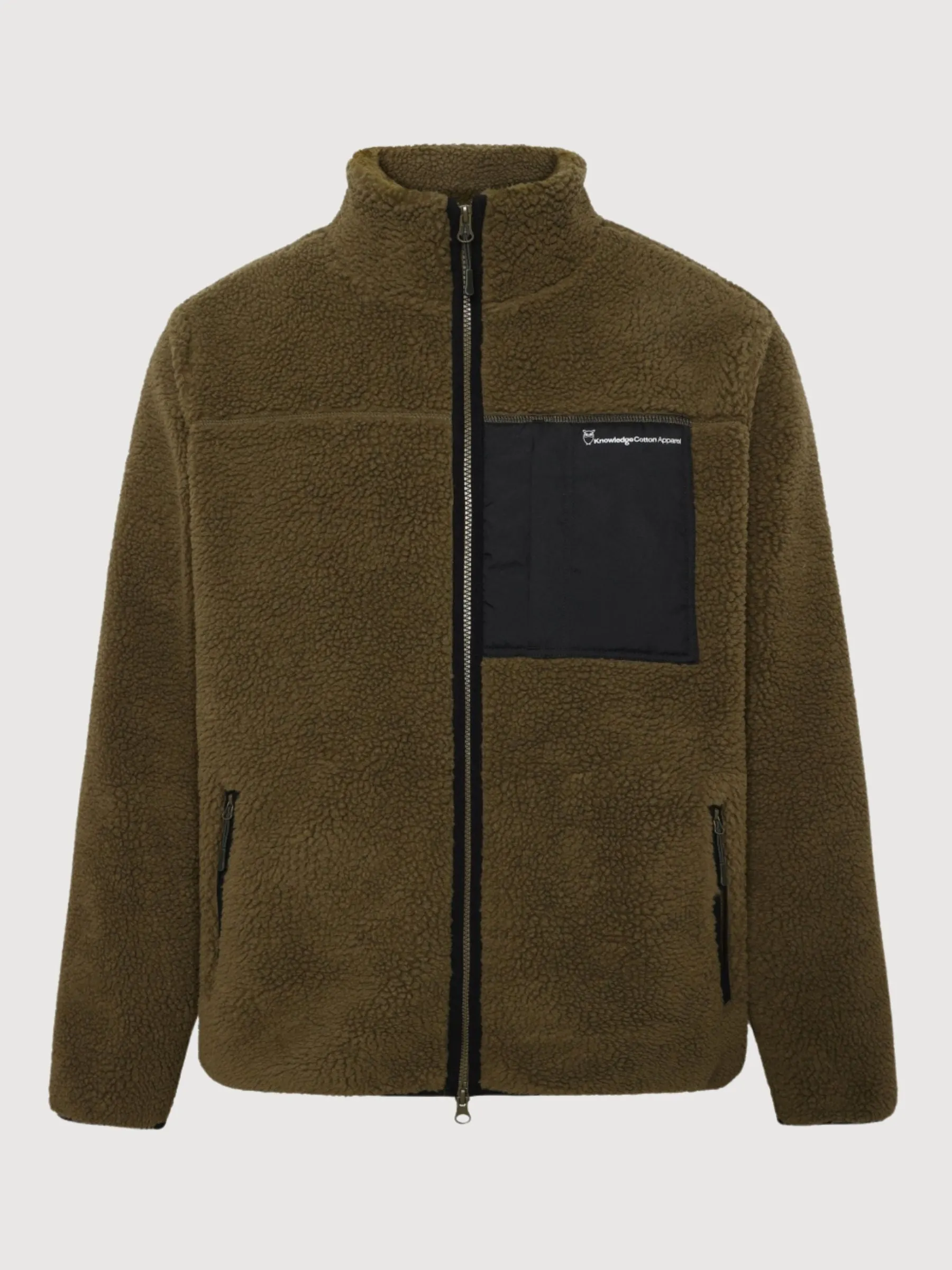 Teddy Olive Sweatshirt Herren | Knowledge Cotton Apparel