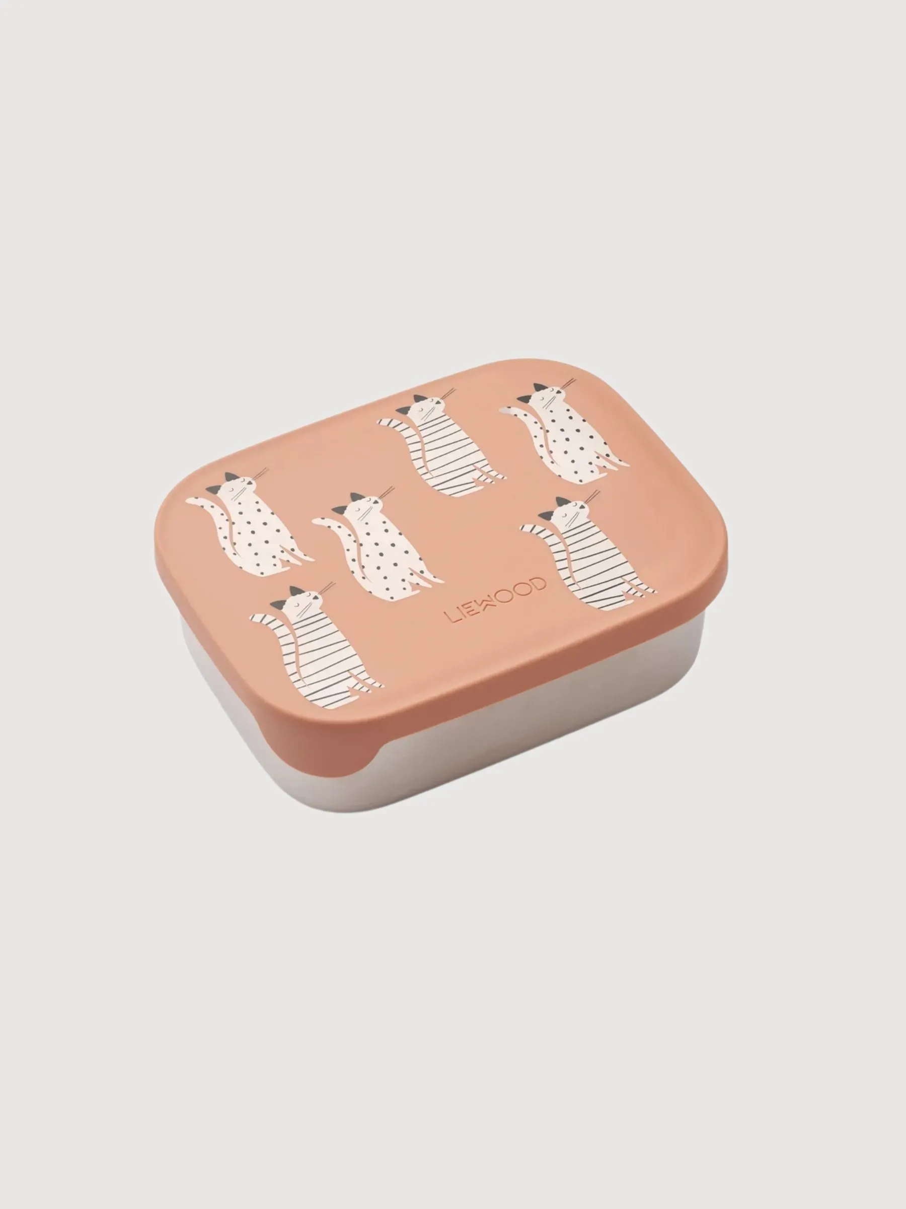 Lunchbox Arthur Printed Cat/Tuscany Rose | Liewood