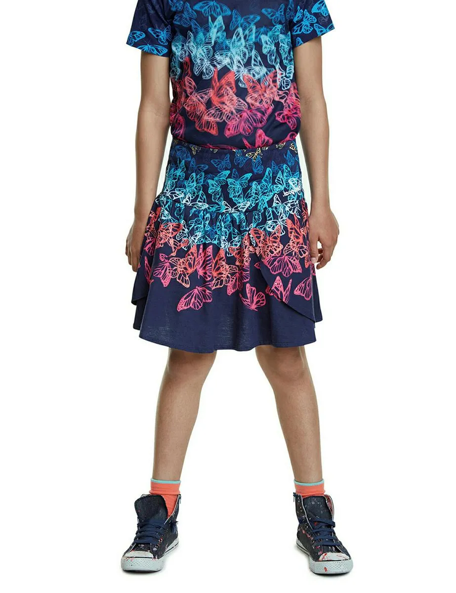 Jerseyrock "Honolulu" mit glänzenden Pailletten