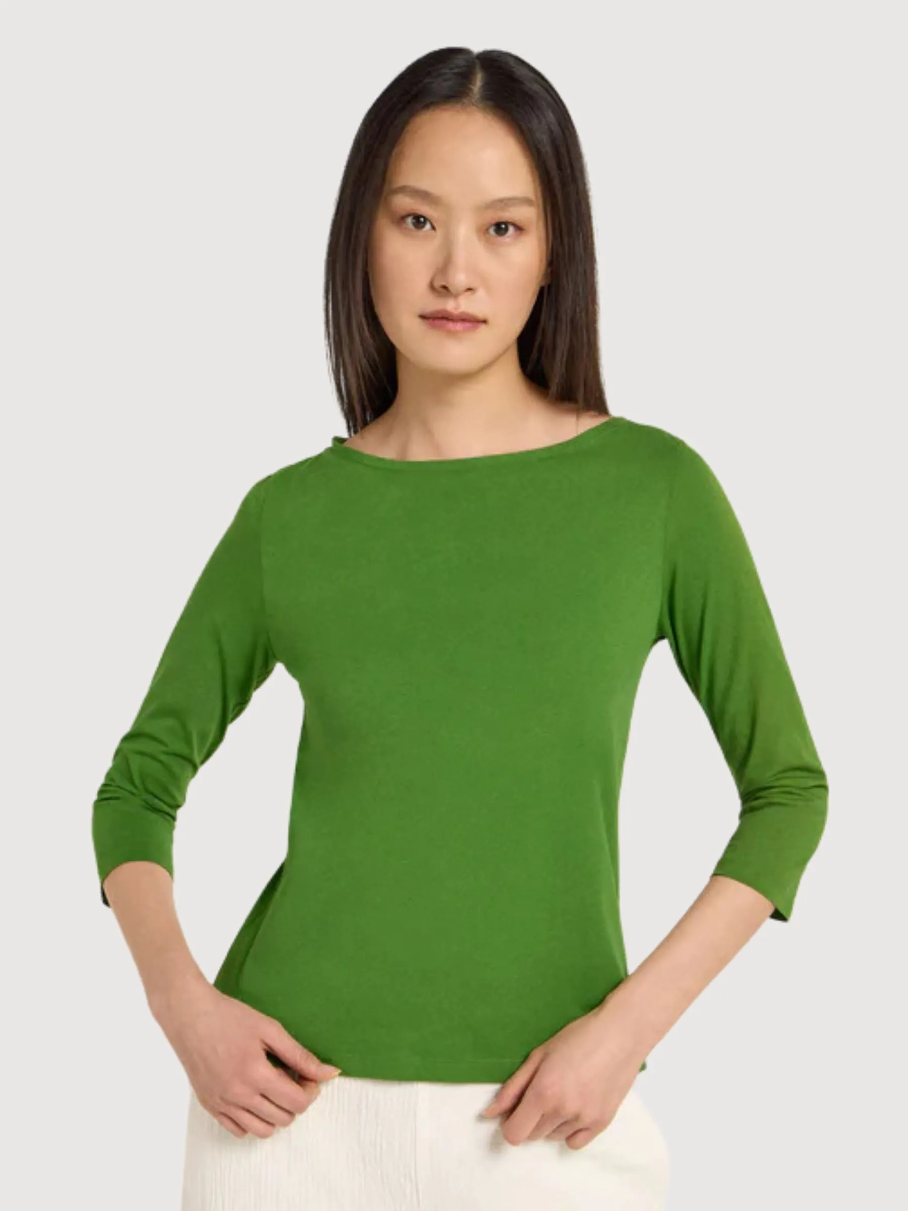 Boot Hals-hemd 3/4 Arm Gun Bio -Baumwolle | Lanius