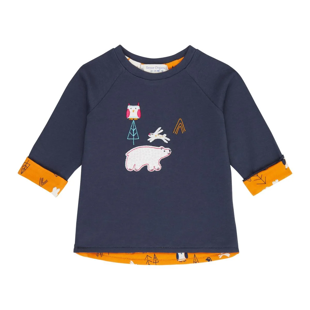 Wendeshirt "Polar Bear", Biobaumwolle, GOTS-zertifiziert, dunkelblau