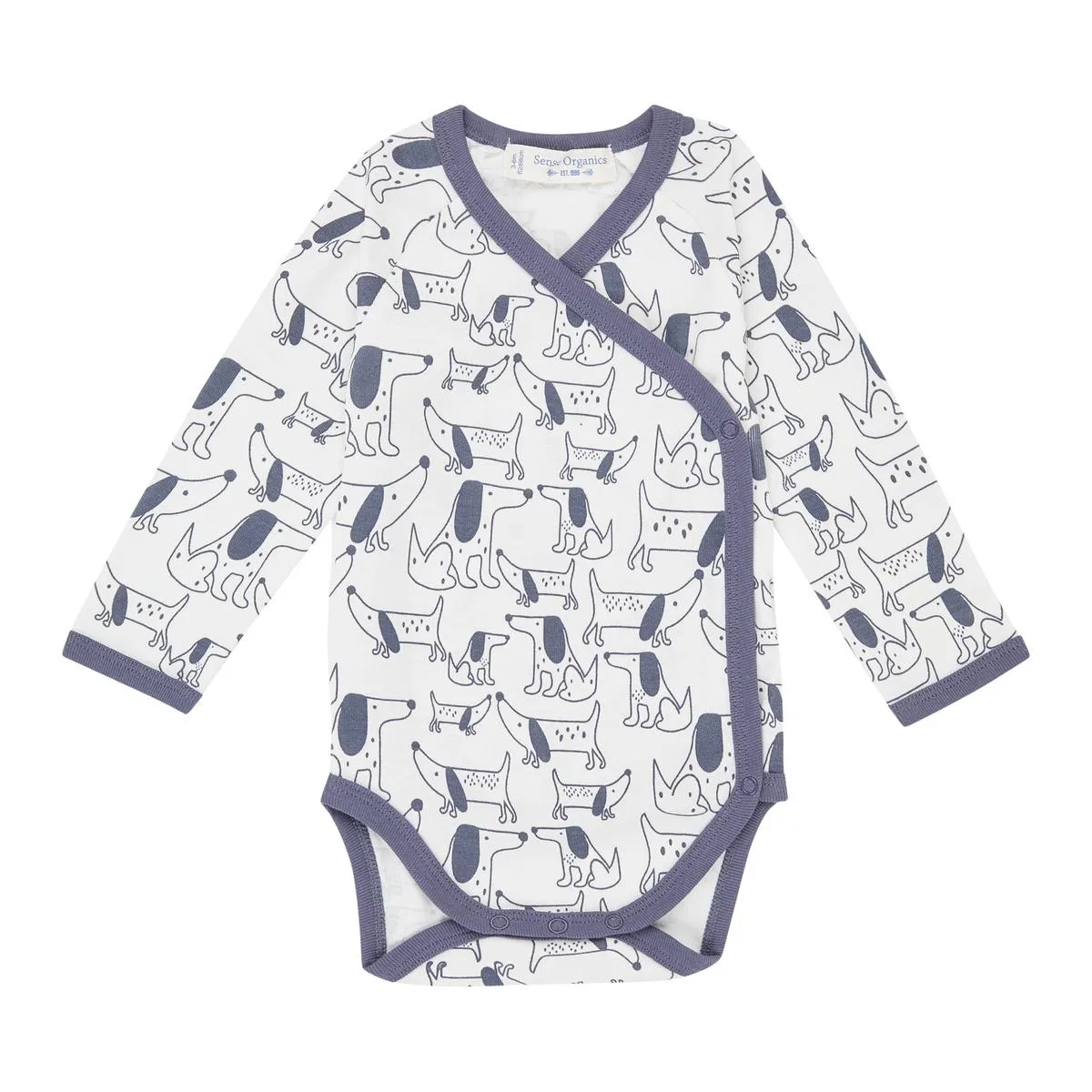 Wickelbody "Dogs", Biobaumwolle, GOTS