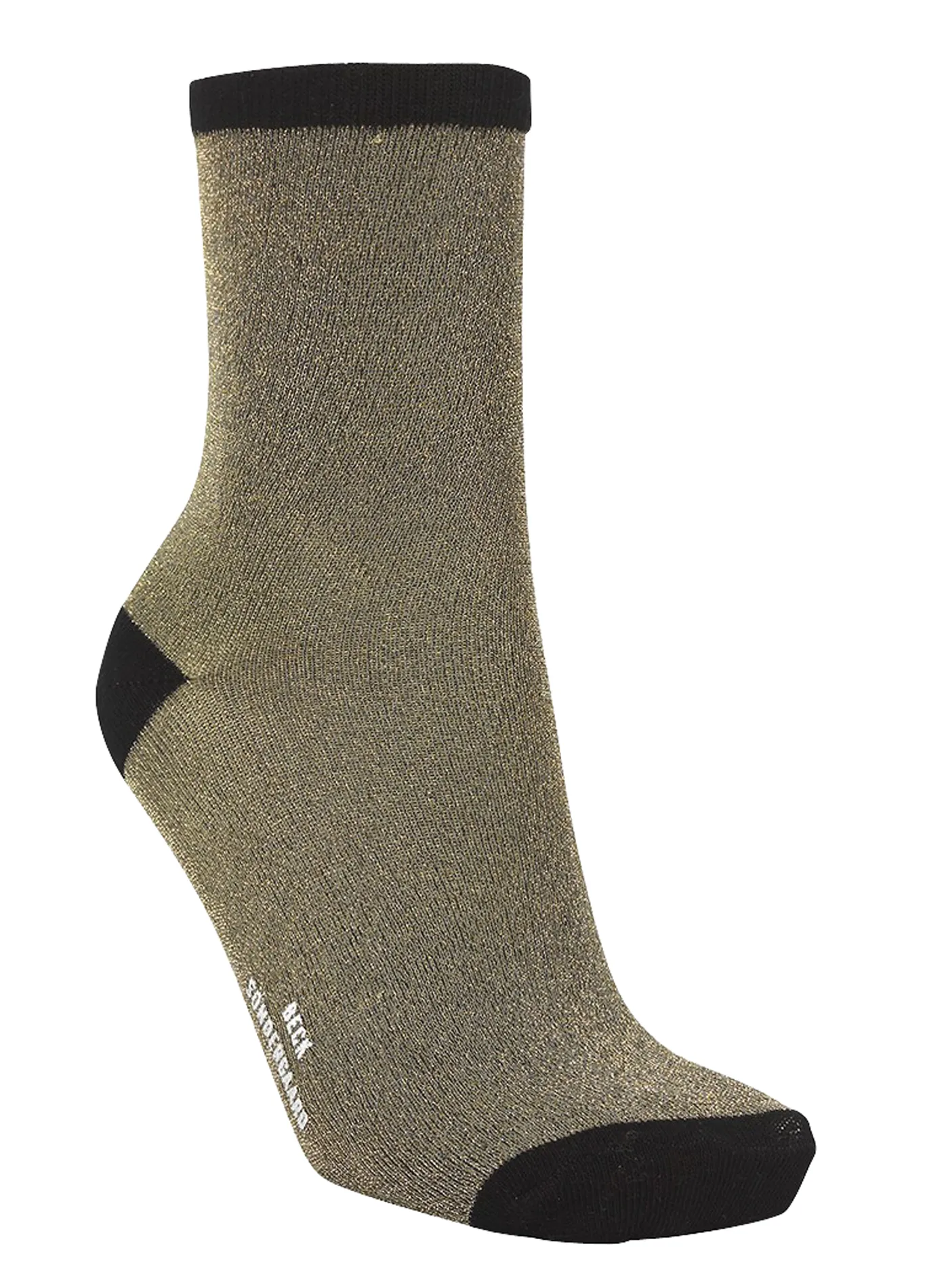 Socken aus Metallic-Strick Golden