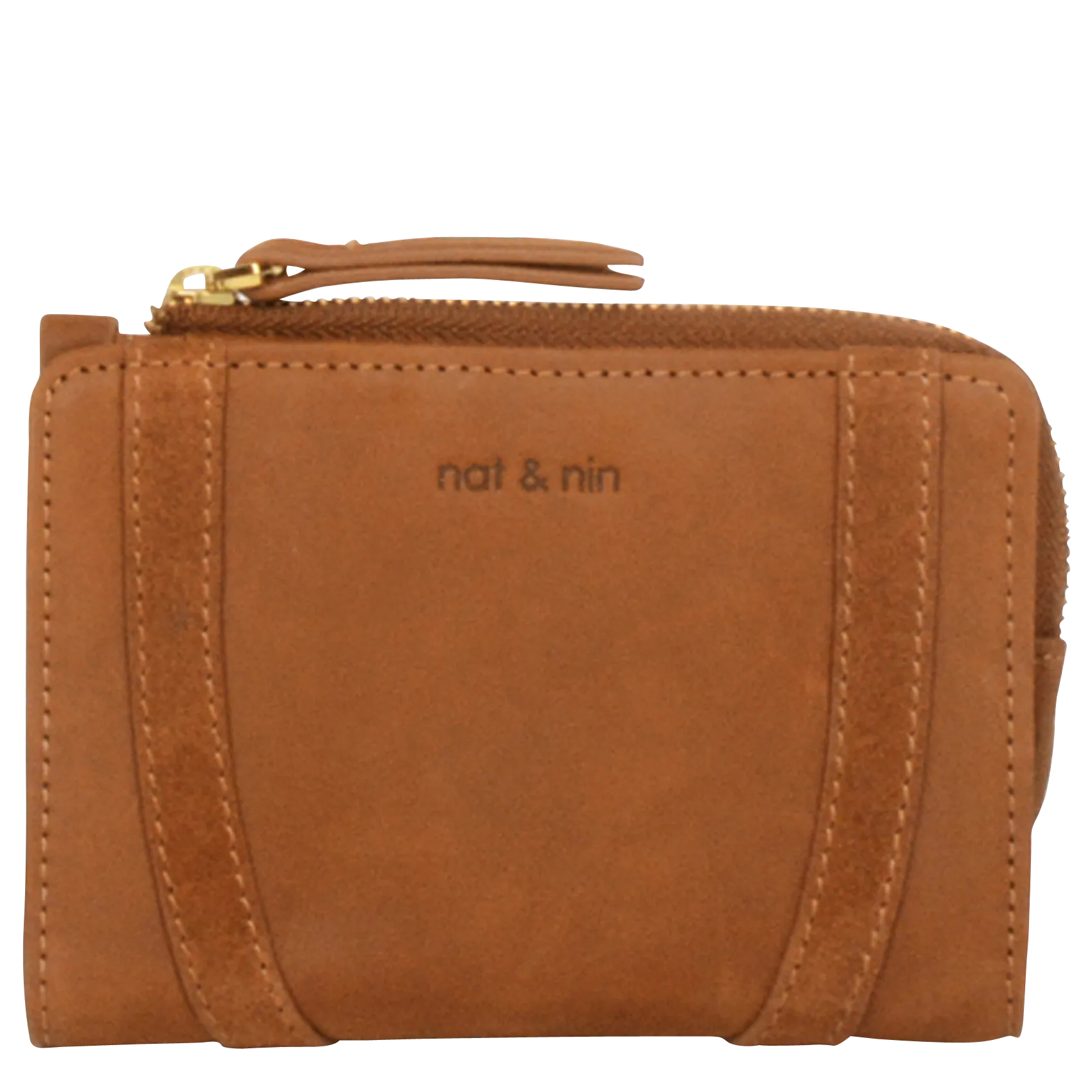 Brieftasche aus Leder Braun ROZA