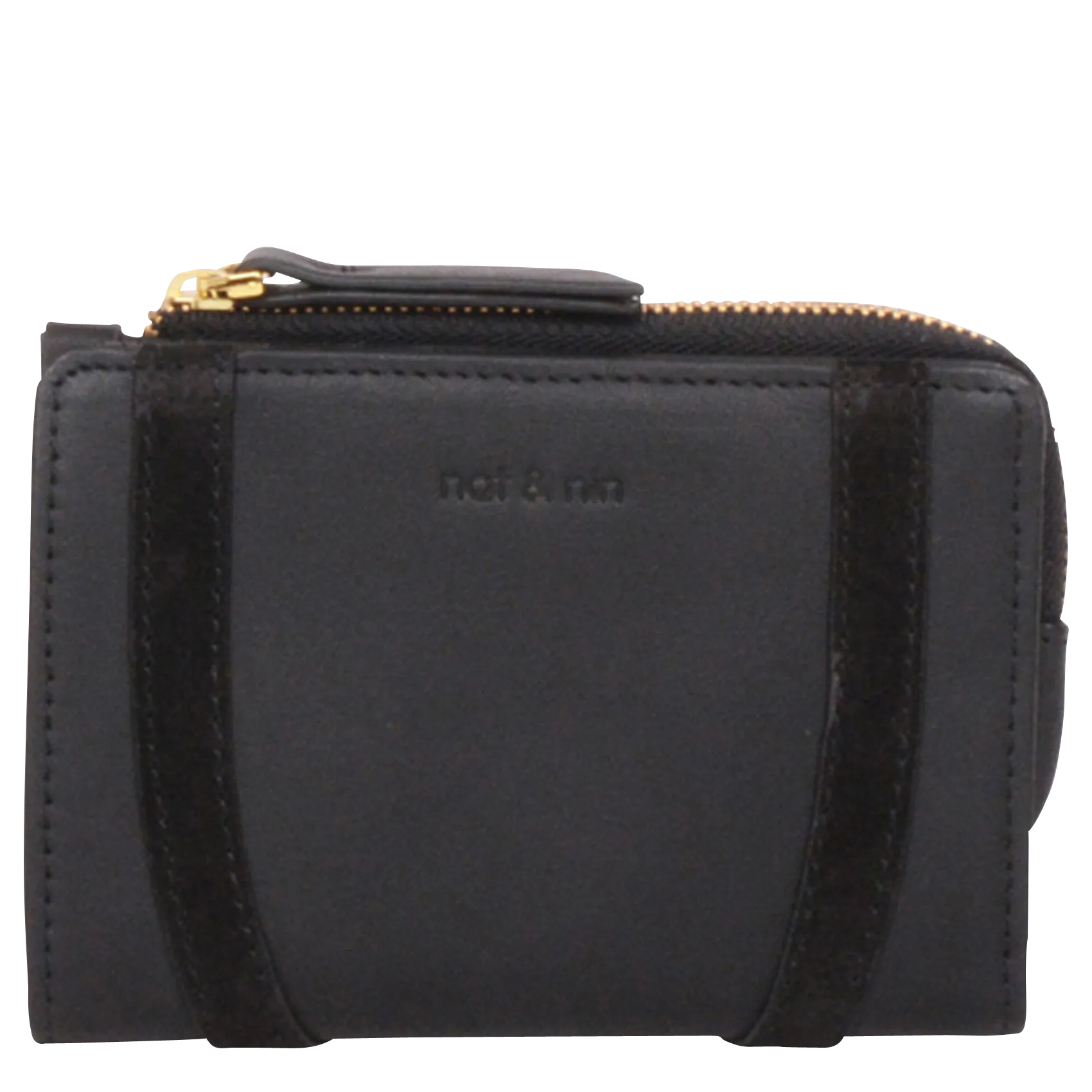 Brieftasche aus Leder Schwarz ROZA