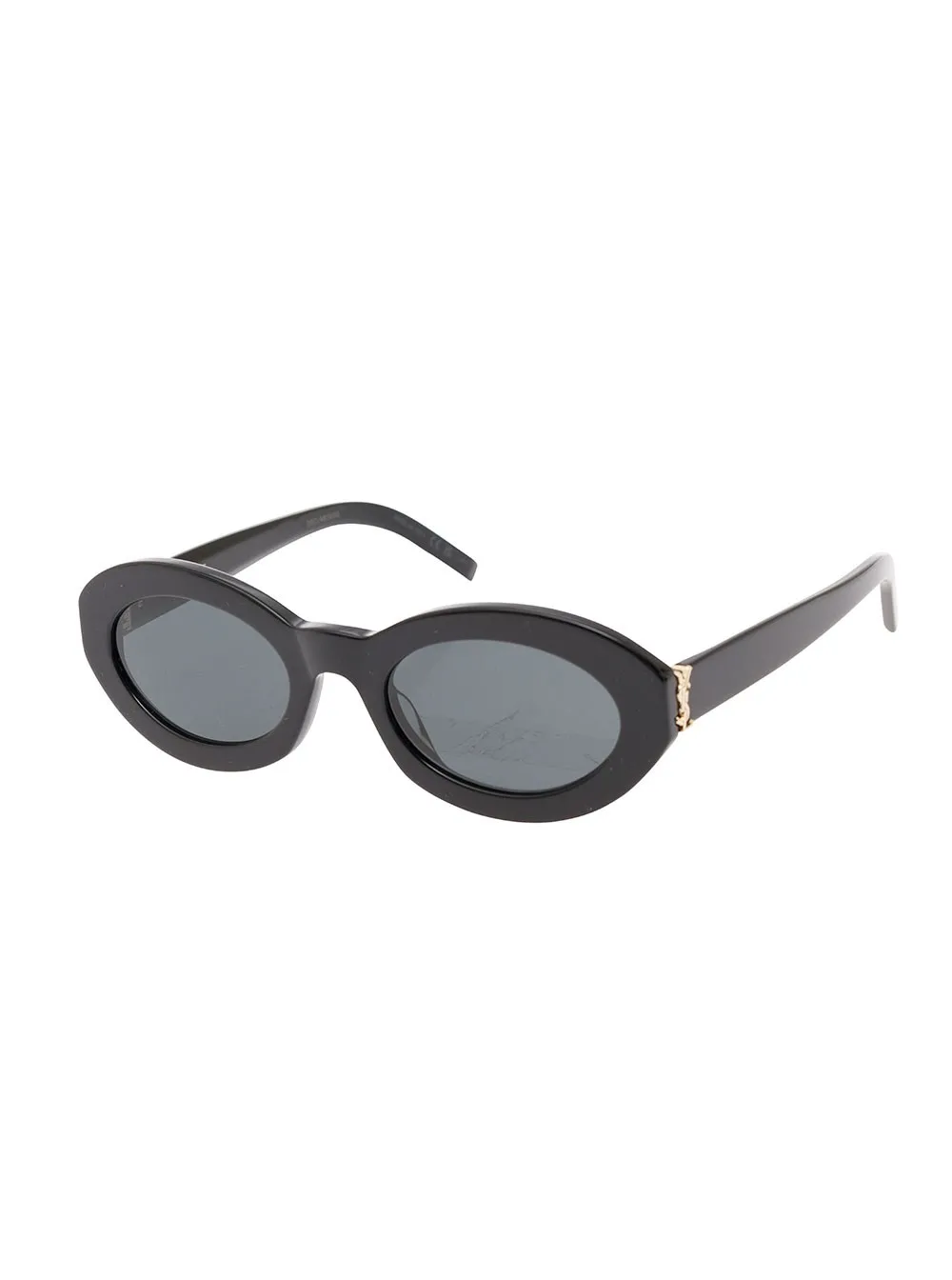 'SL M136' Schwarze Sonnenbrille mit Cassandre aus Azetat Damen