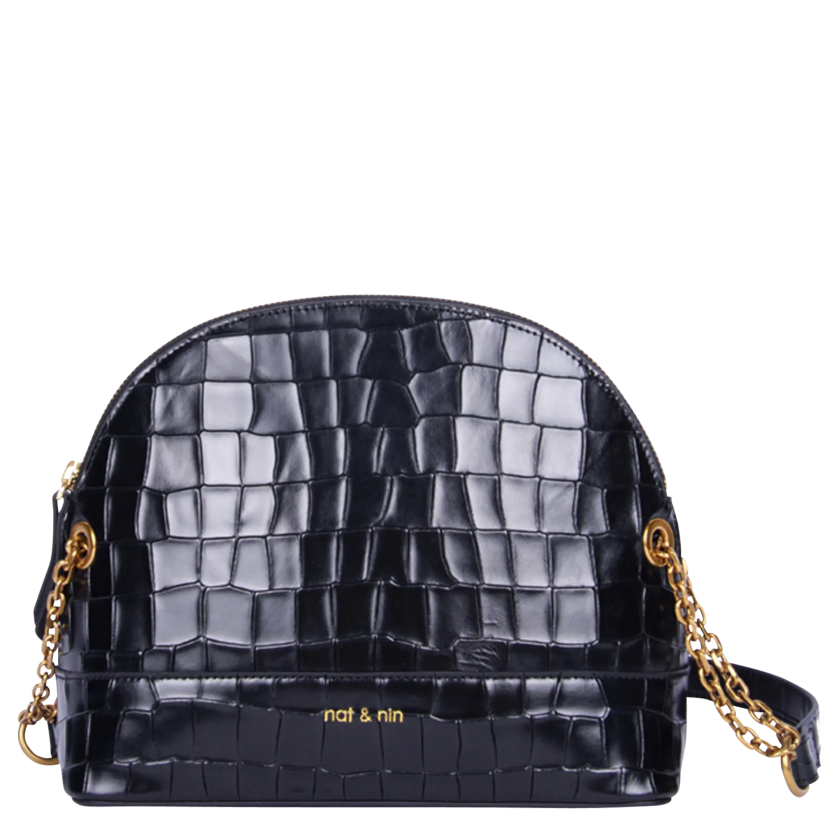 Umhängetasche aus Leder Schwarz JULIET