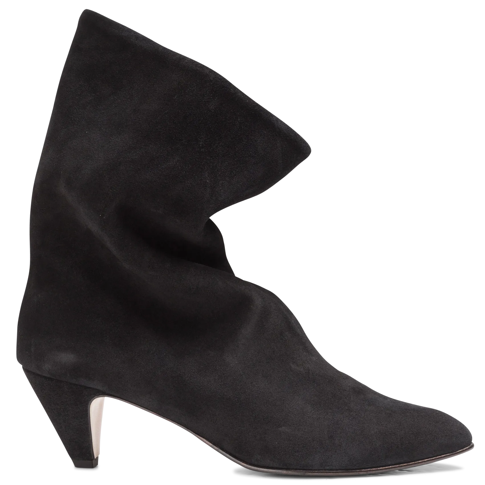 Samtstiefeletten mit Absatz Schwarz VULLY 50