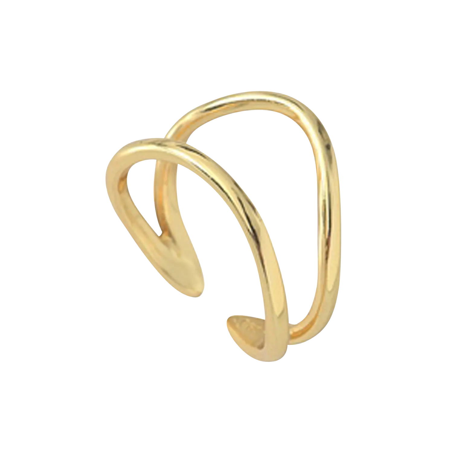 Verstellbarer Messingring Golden