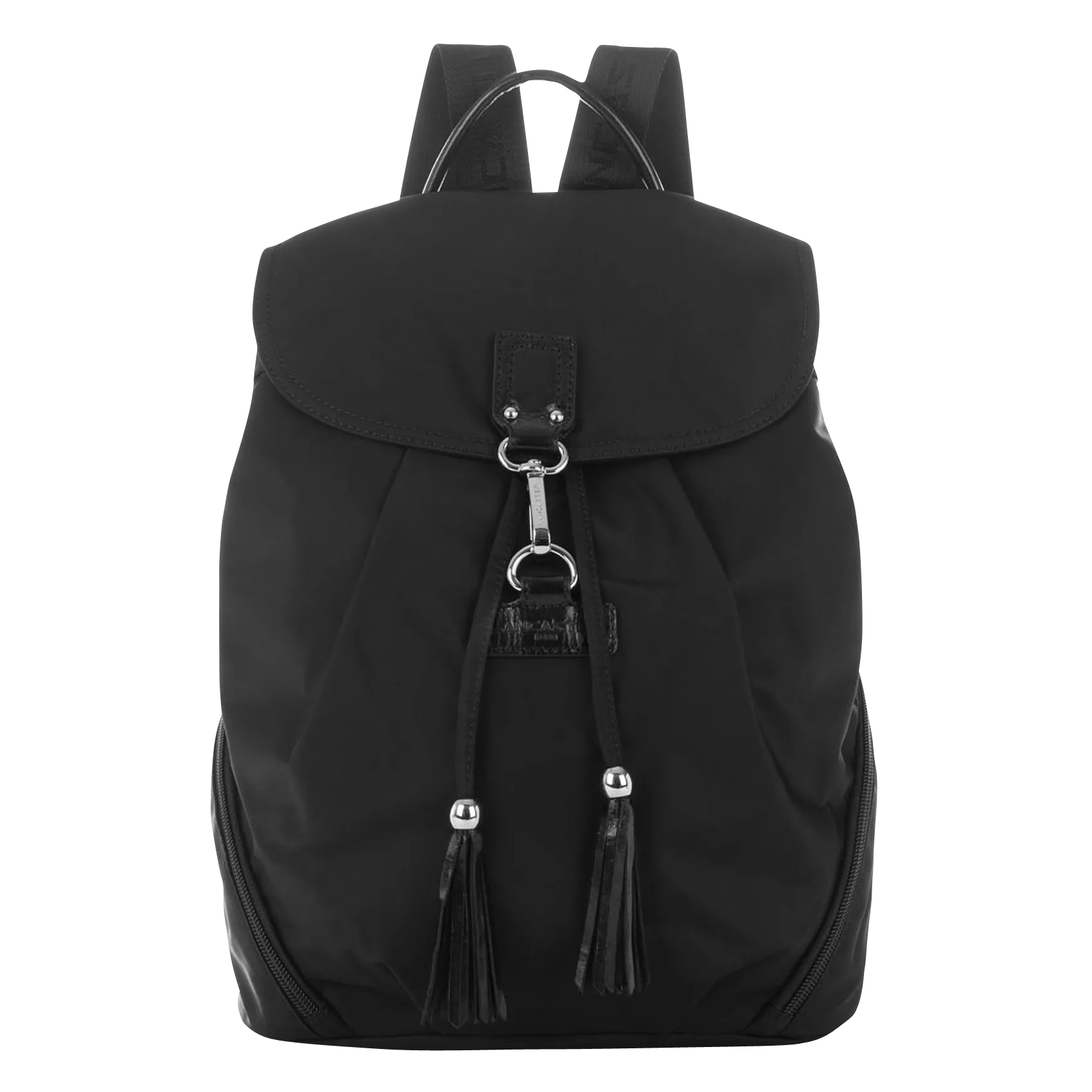 Rucksack mit Umschlag Schwarz BASIC POMPON