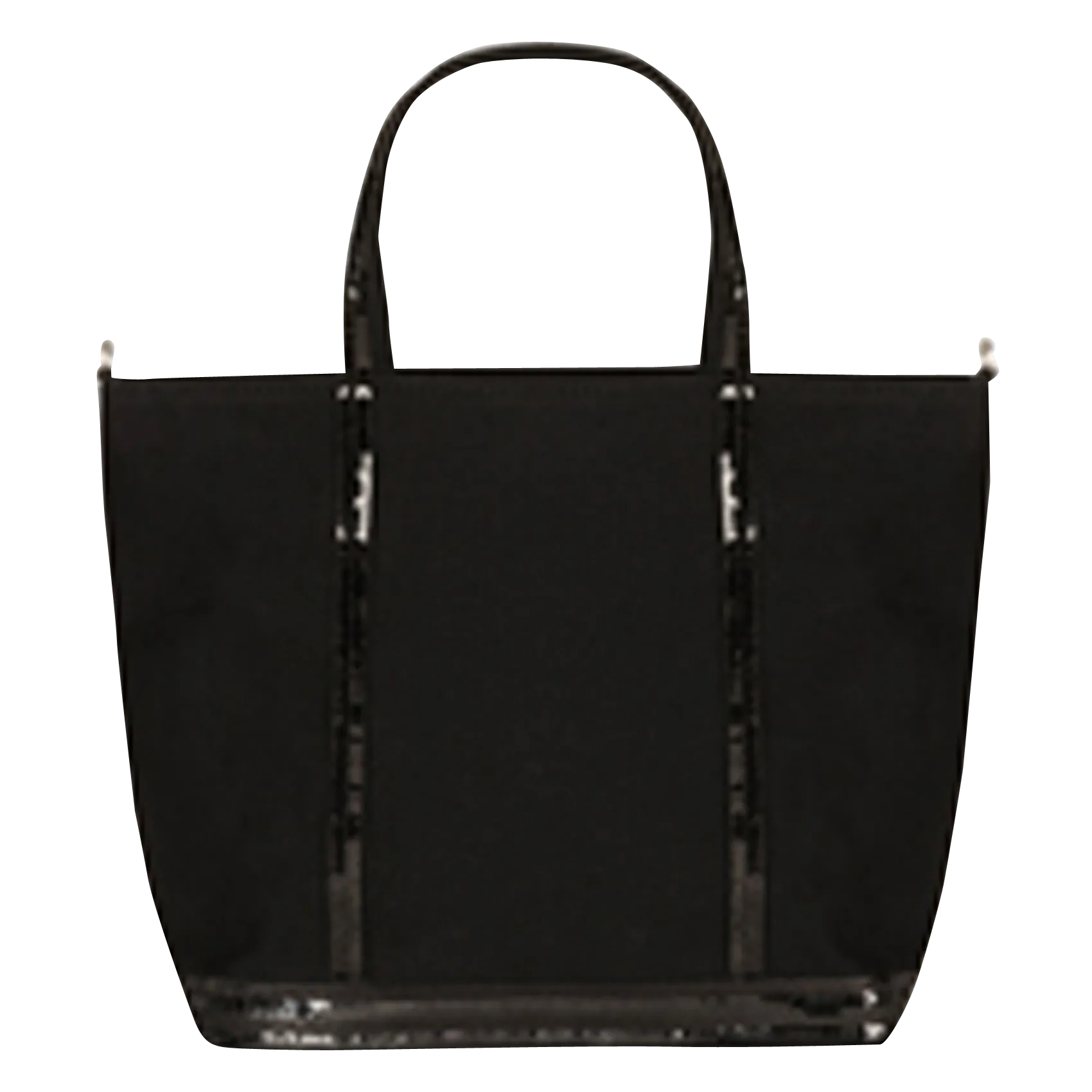 Mini-Shopper aus Baumwolle mit Pailletten Schwarz CABAS S