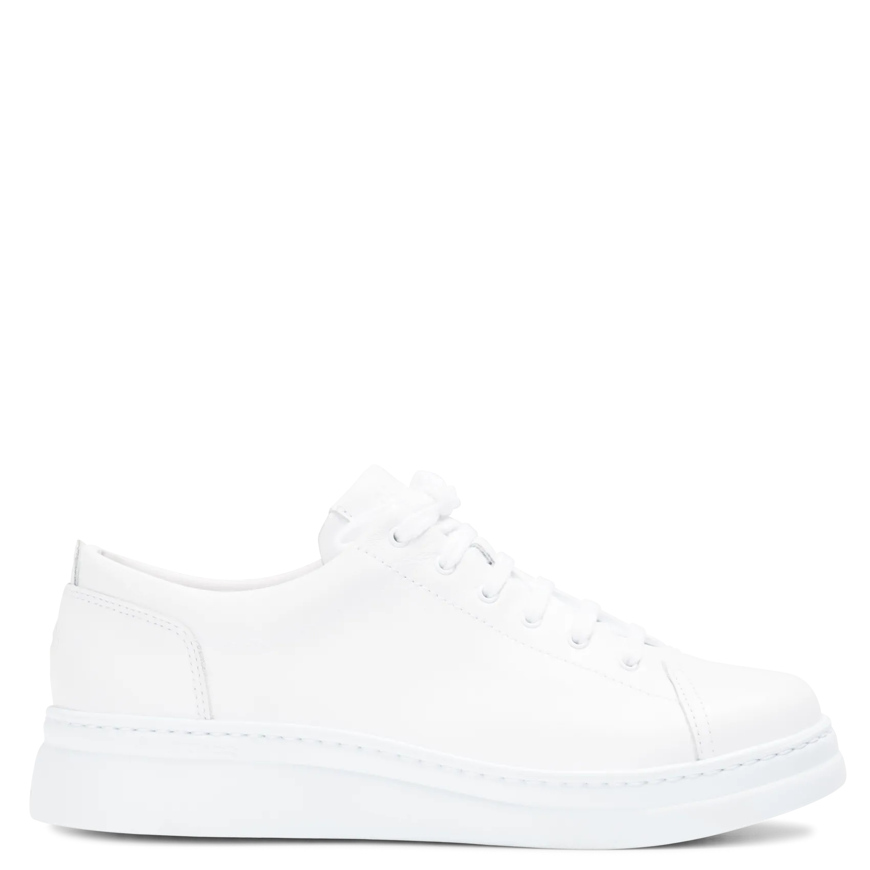 Niedrige Ledersneaker Weiss RUNNER UP