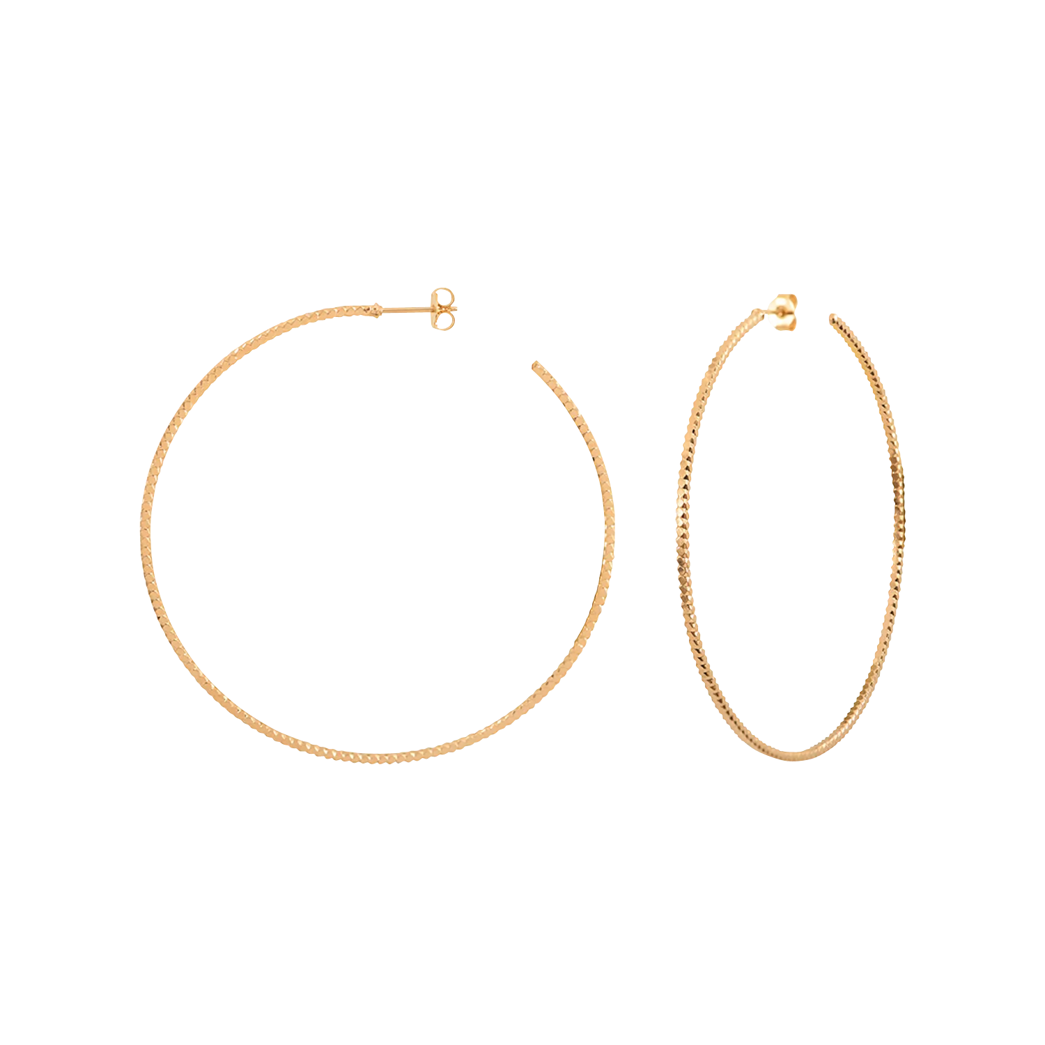 Kreolen aus Messing Golden