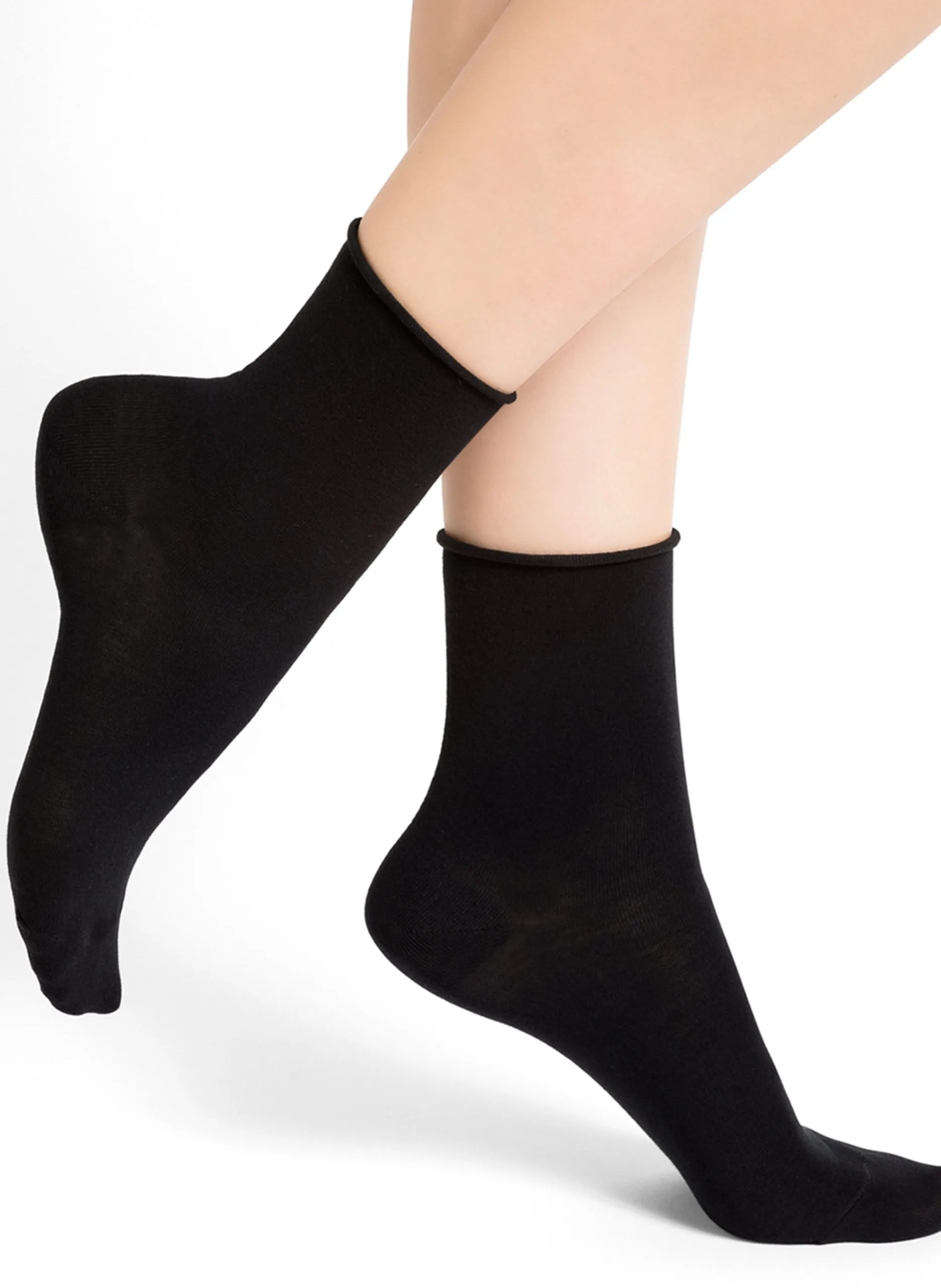 Samtweiche Baumwollsocken Blau