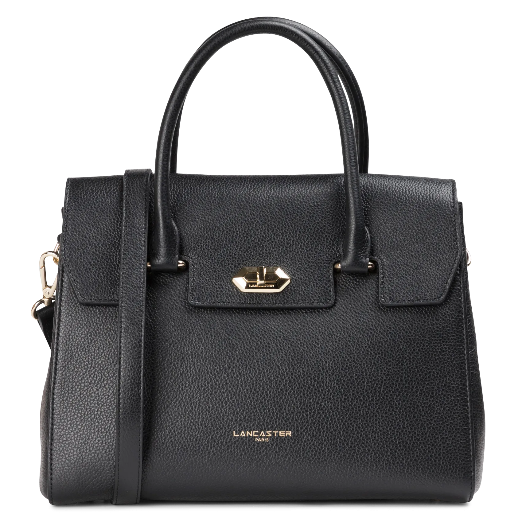 Handtasche aus Leder Schwarz MILANO COSMOS