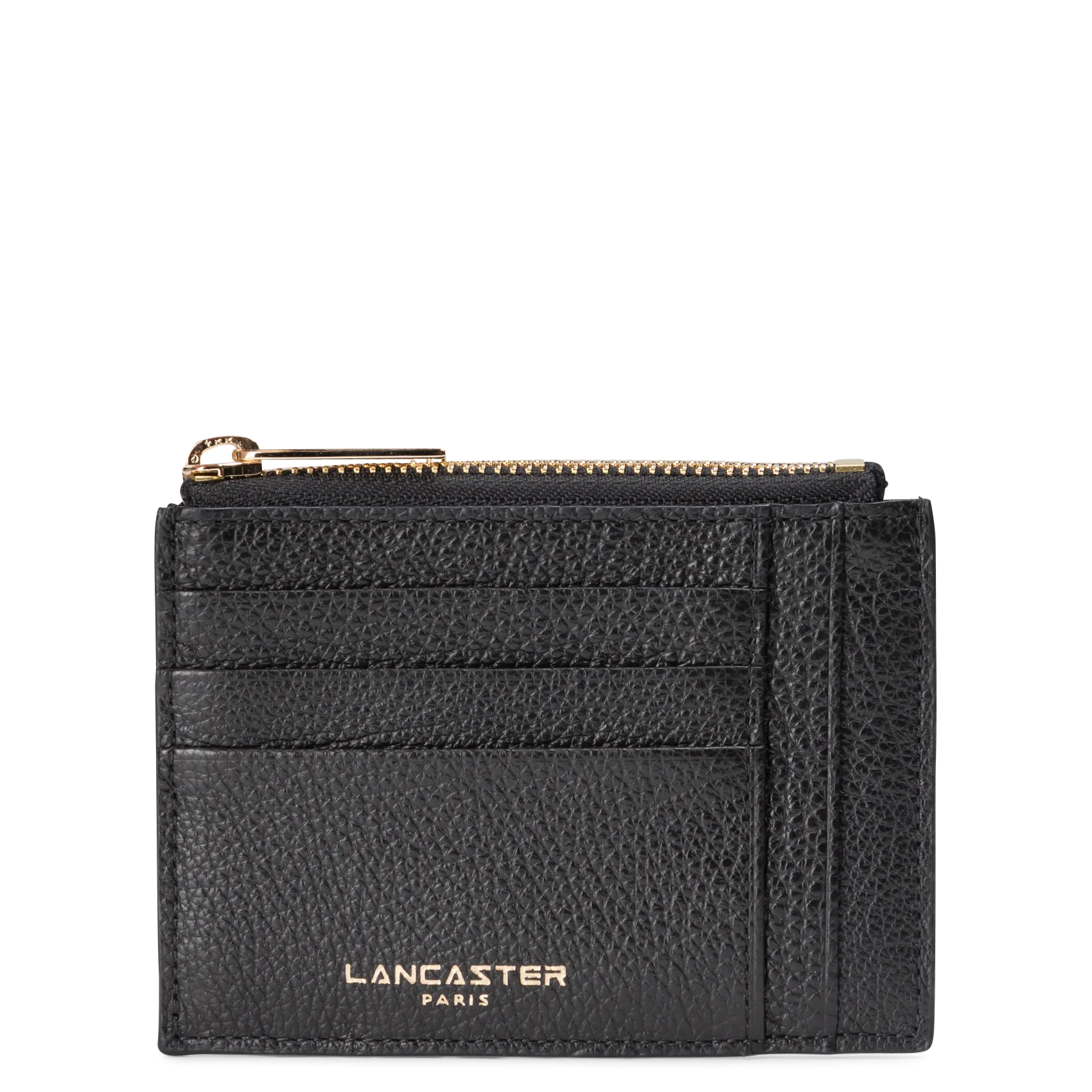 Kartenetui aus Leder Schwarz DUNE