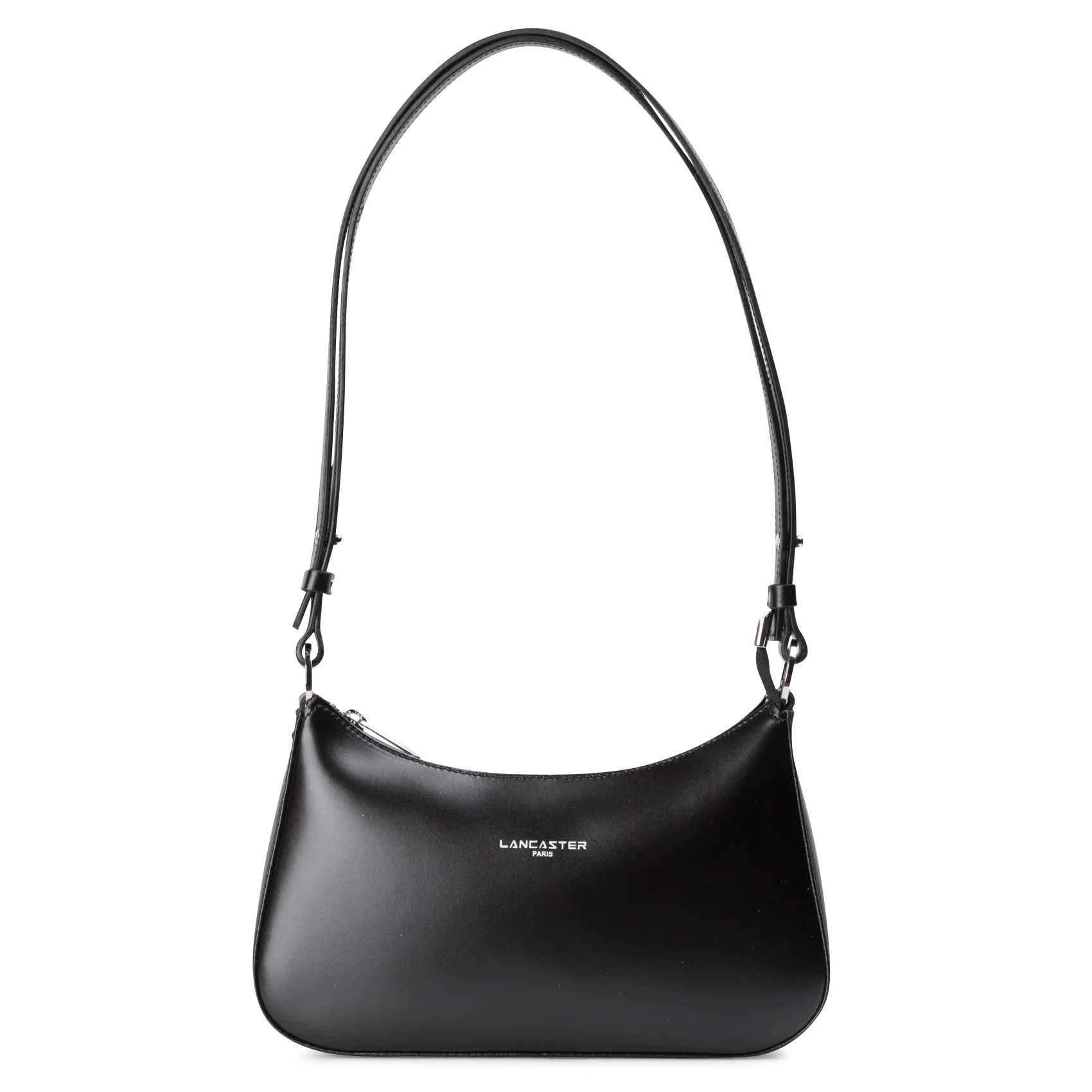 Baguette-Tasche aus Glattleder Schwarz SUAVE ACE