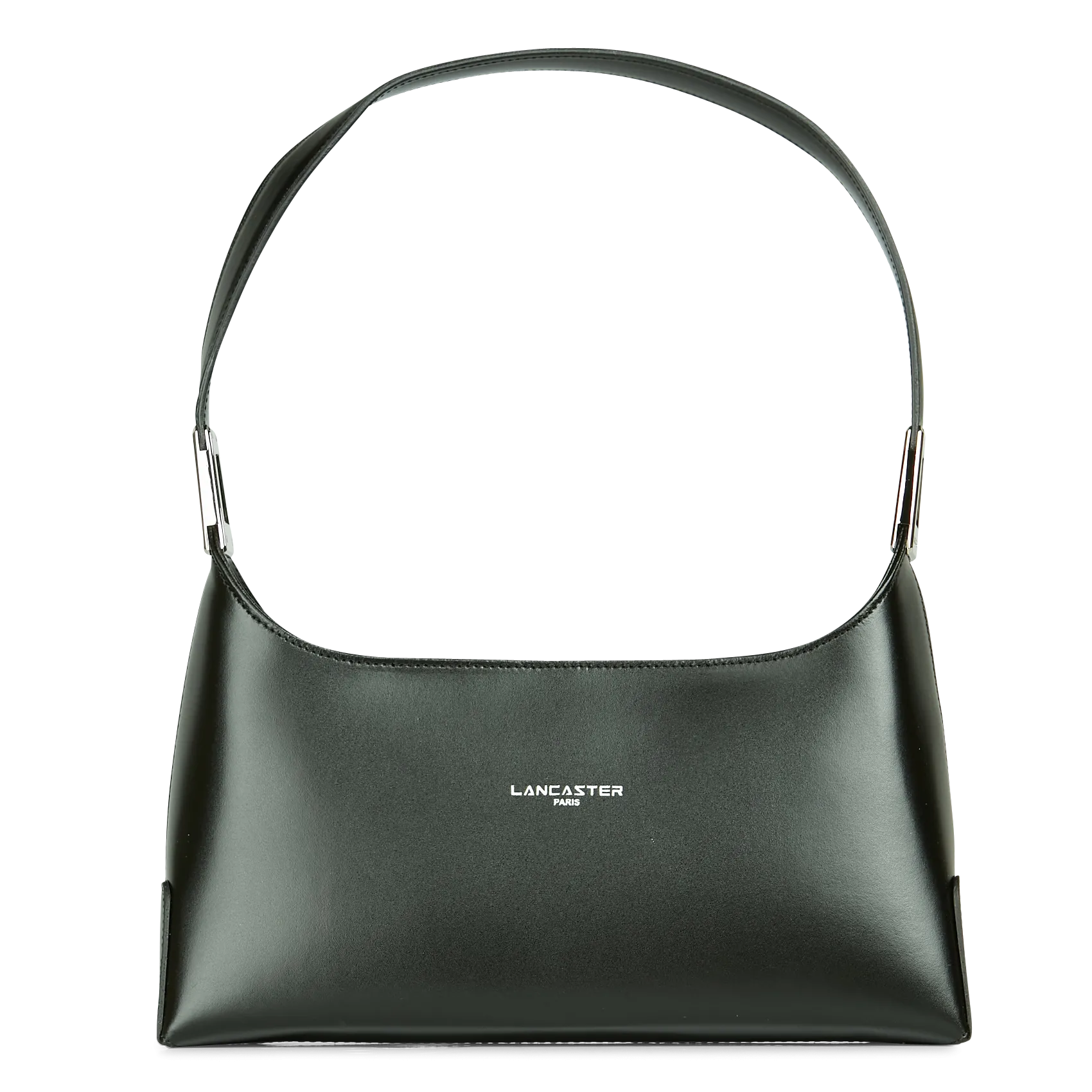 Baguette-Tasche aus Leder mit Reißverschluss Schwarz SUAVE ACE