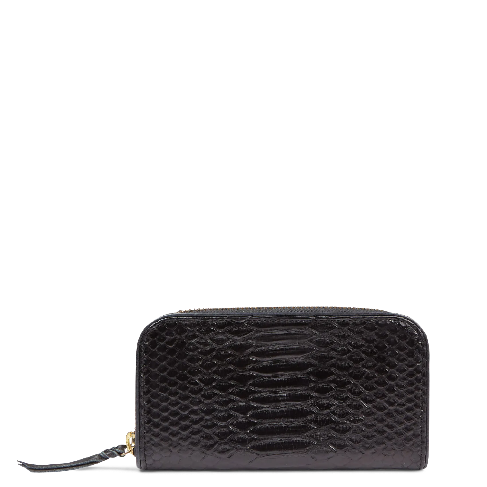 Brieftasche aus Pythonleder Schwarz BOB