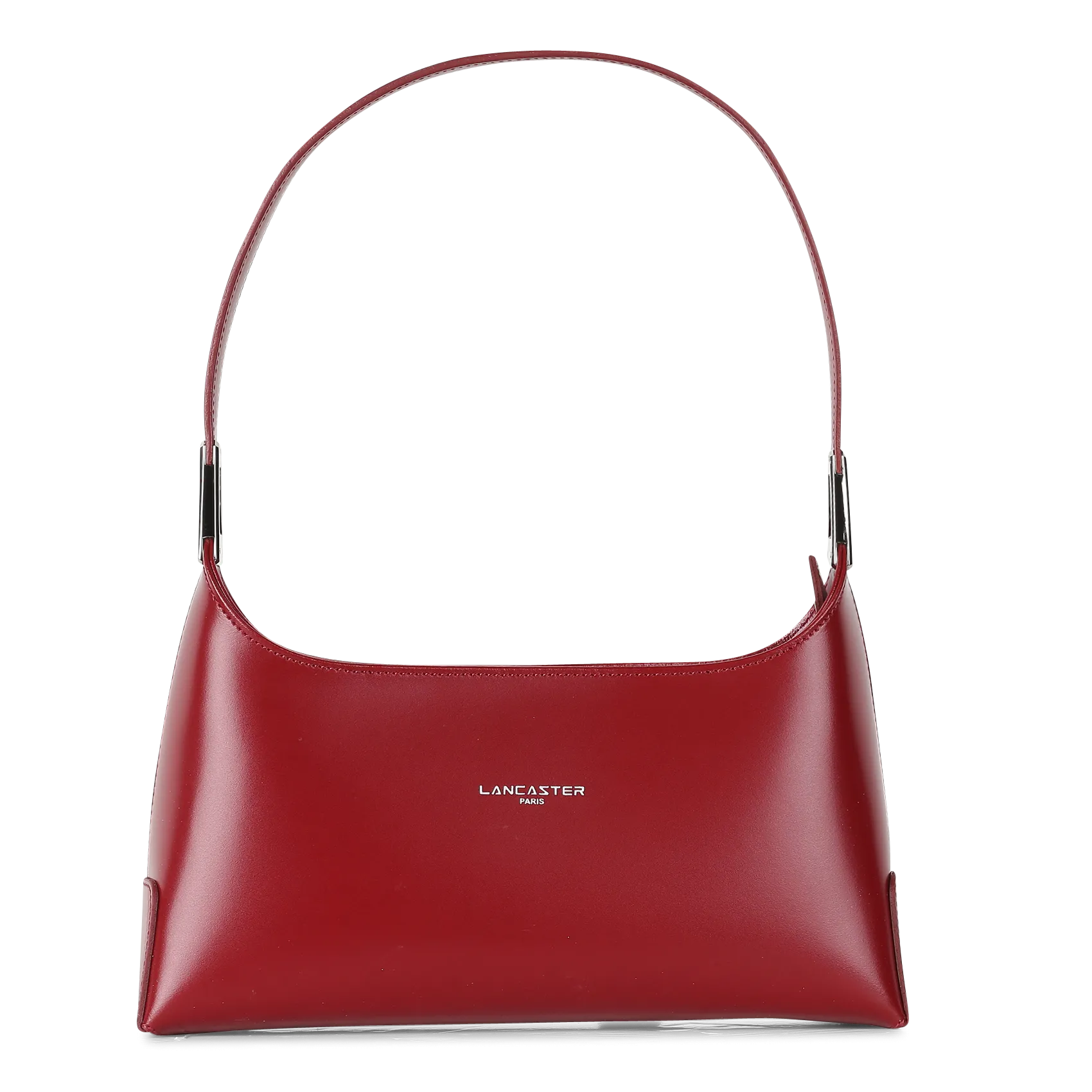 Baguette-Tasche aus Leder mit Reißverschluss Rot SUAVE ACE