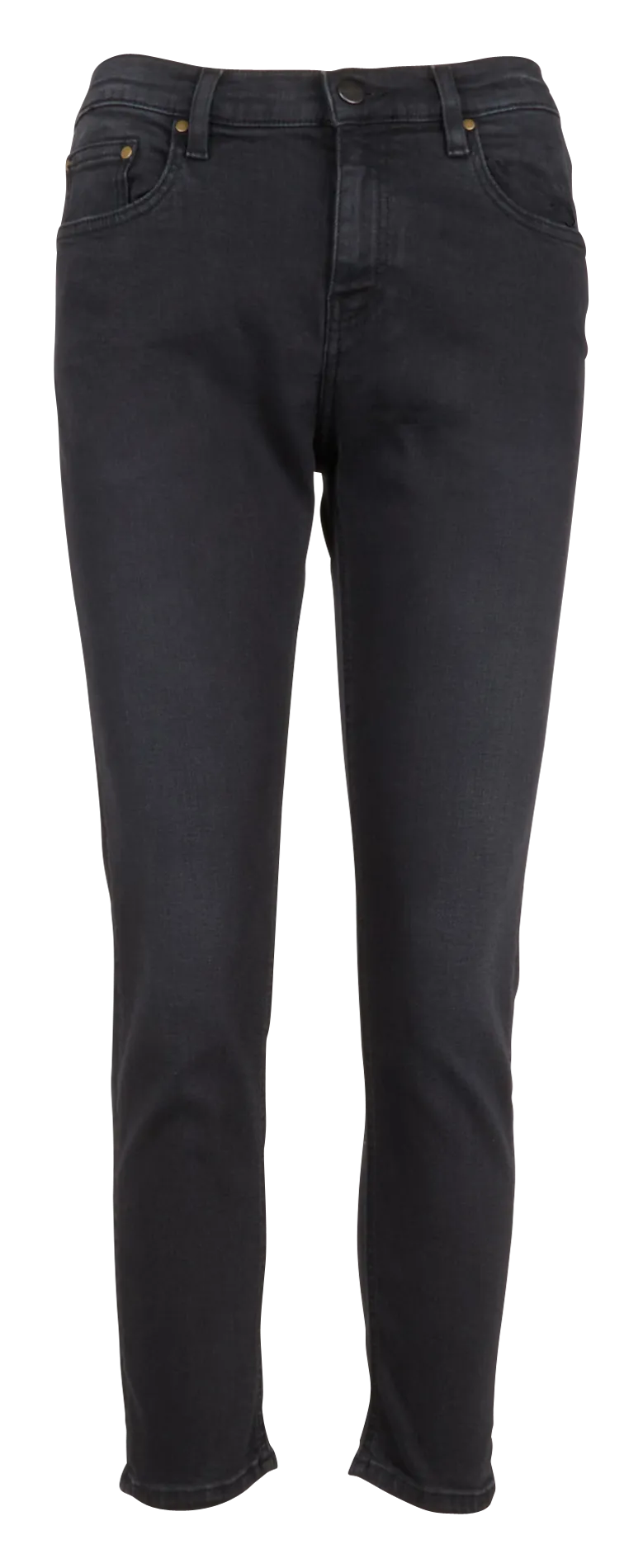 5 Pocket Straight Cut Jeans Schwarz CRYSTAL