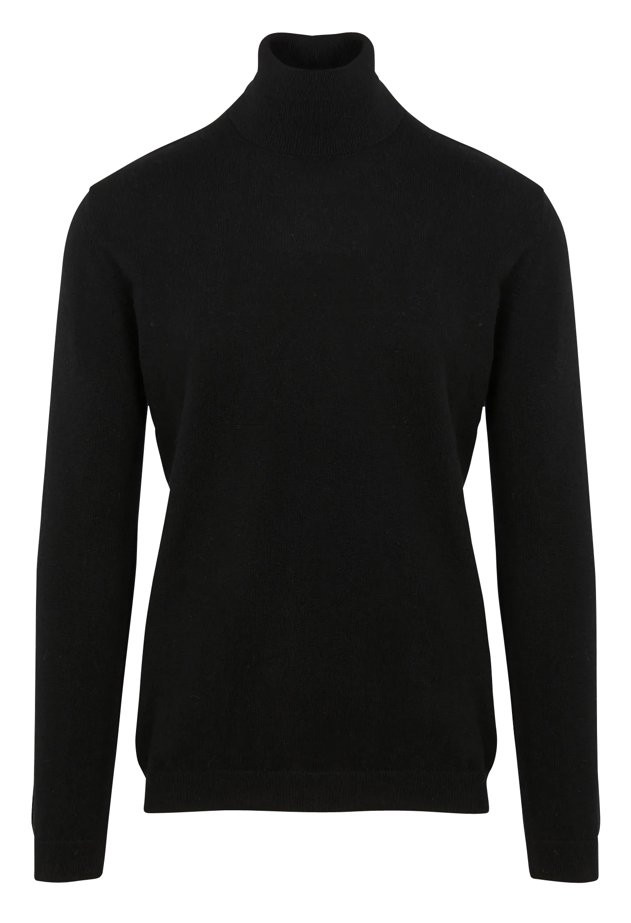Rollkragenpullover aus Kaschmir, Regular Fit Schwarz