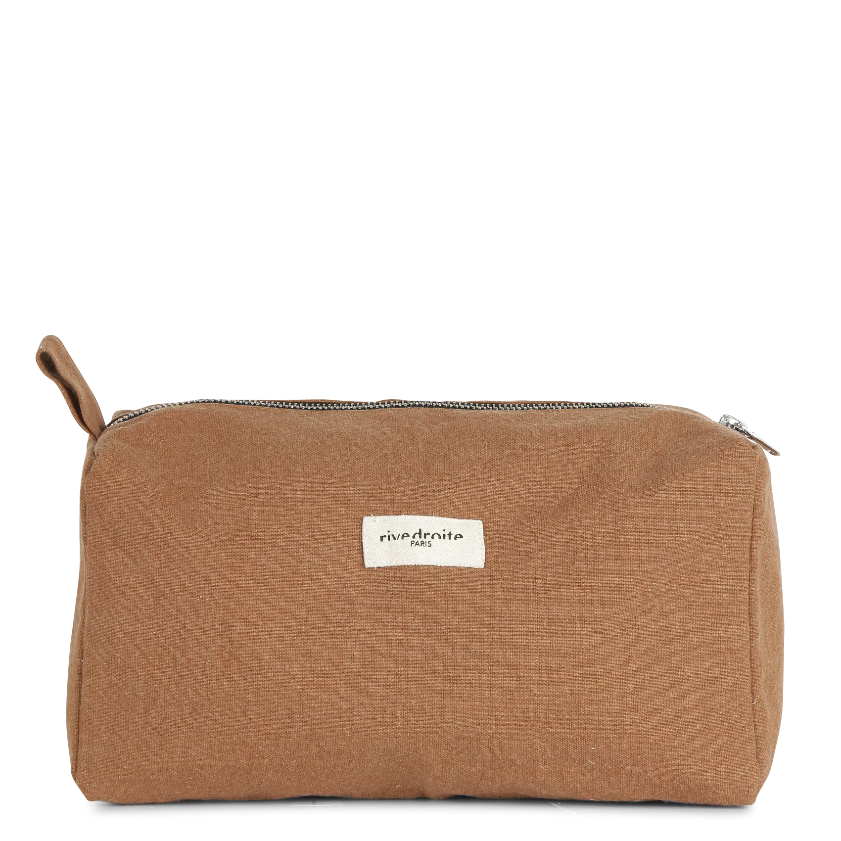 Kosmetiktasche aus recycelter Baumwolle Beige ALMA