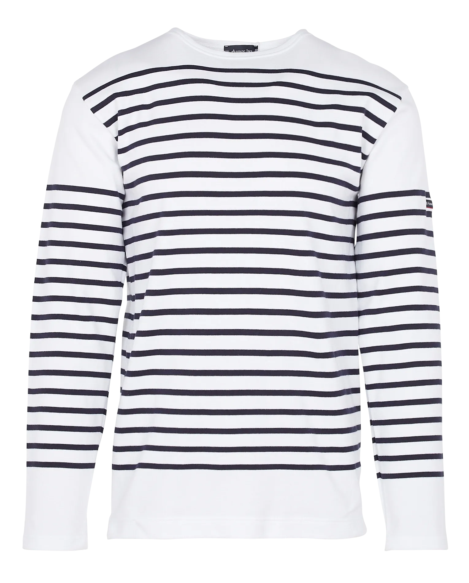 Matrosenshirt aus schwerem Baumwolljersey mit Rundhalsausschnitt Blau