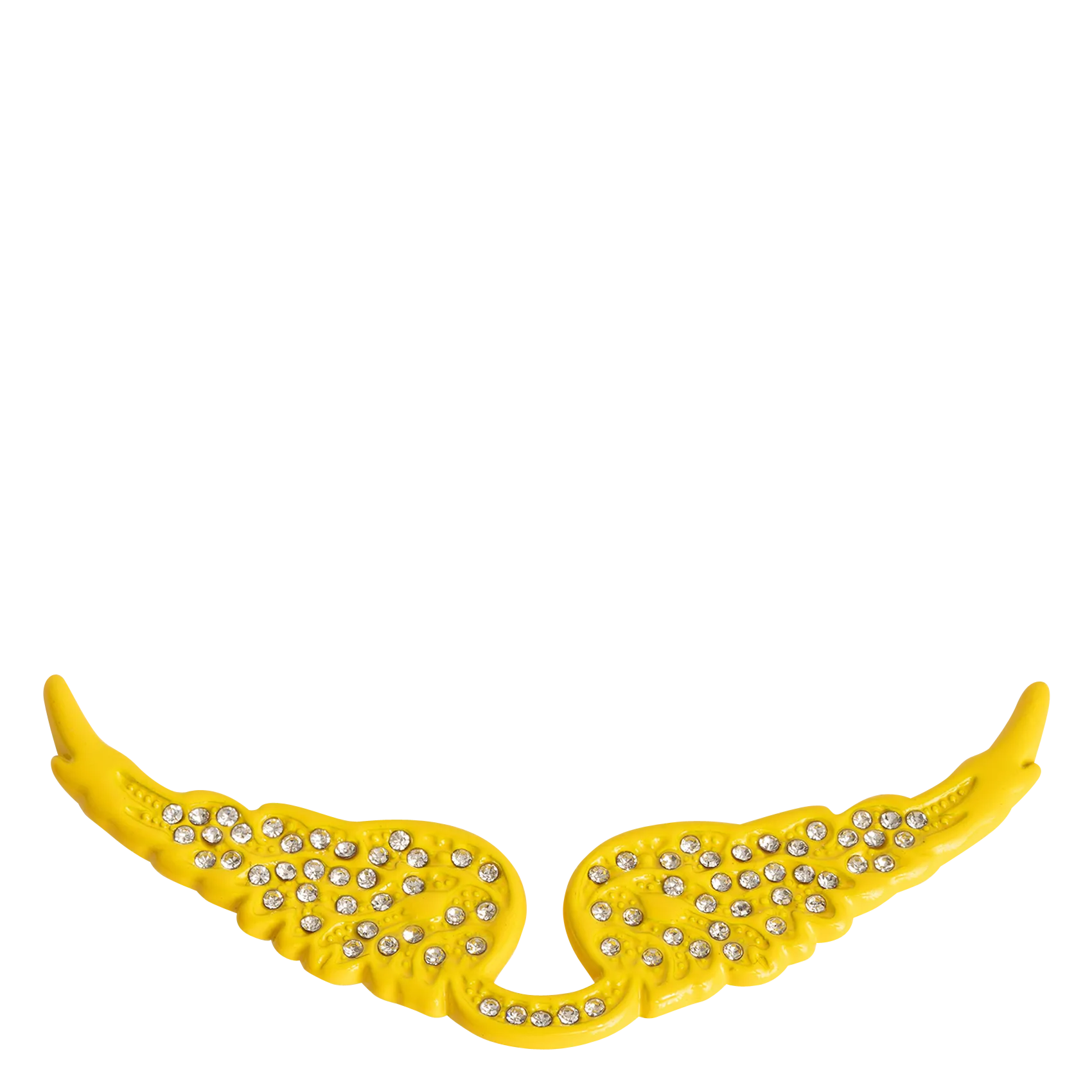 Flügel-Anhänger mit Strass Gelb SWING YOUR WINGS