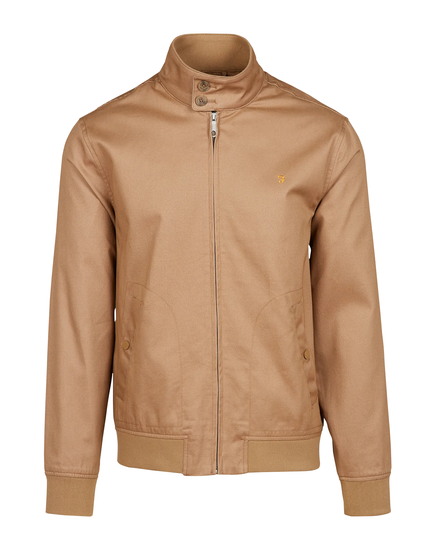 Blouson aus Bio-Baumwolle mit Stehkragen, Regular Fit Beige WALDORF HARRINGTON
