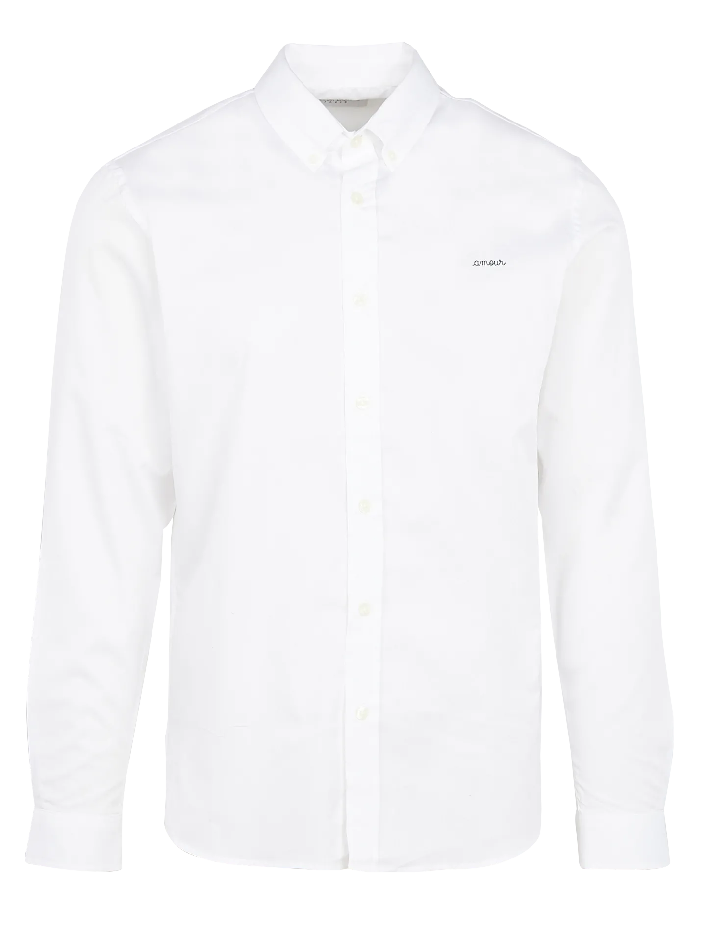 Hemd aus Bio-Baumwolle mit Button-down-Kragen Weiss MALESHERBES AMOUR