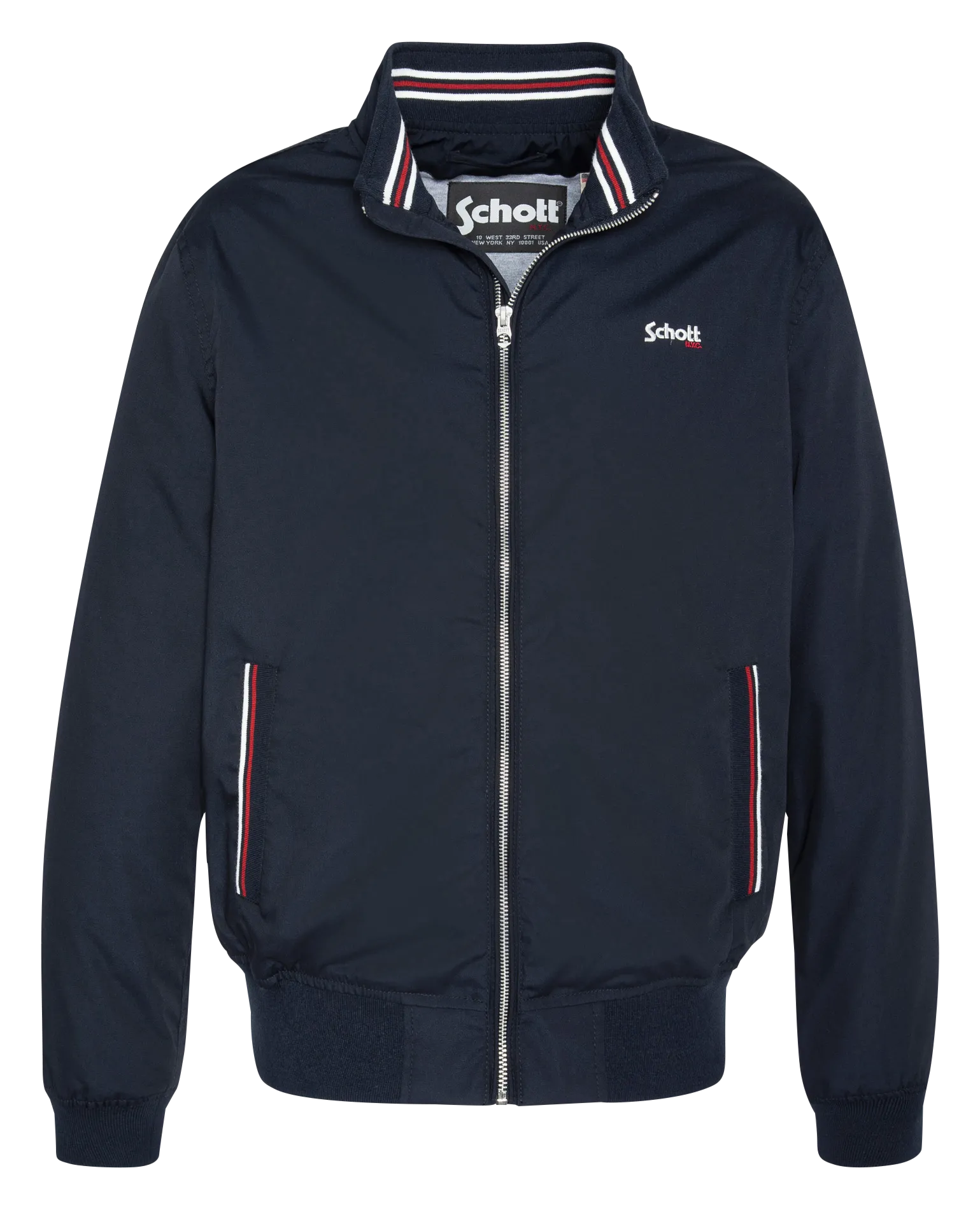 Blouson mit Stehkragen, Regular Fit Blau