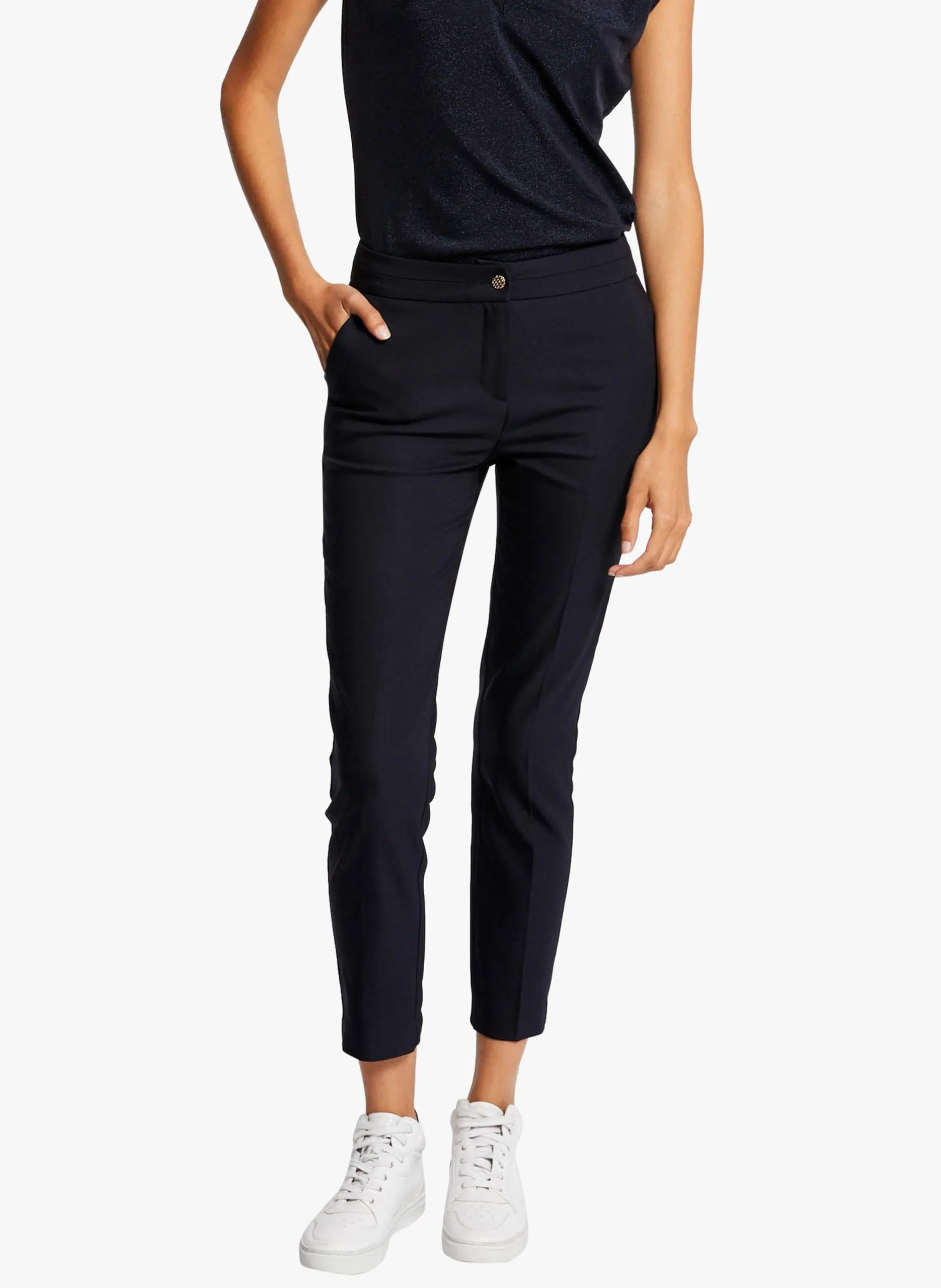 7/8-Hose aus Baumwoll-Mix, Slim Fit Blau 222-PLIME.F