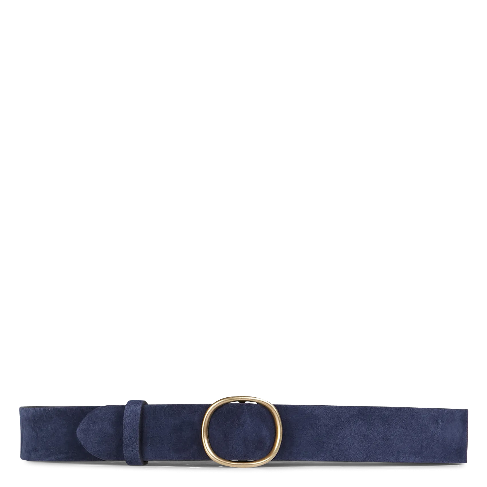 Veloursledergürtel mit Schnalle Blau