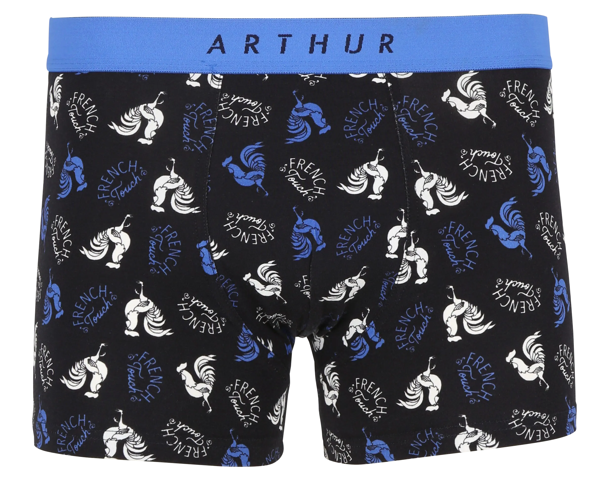 Bedruckte Boxershorts aus Stretch-Baumwolle Schwarz