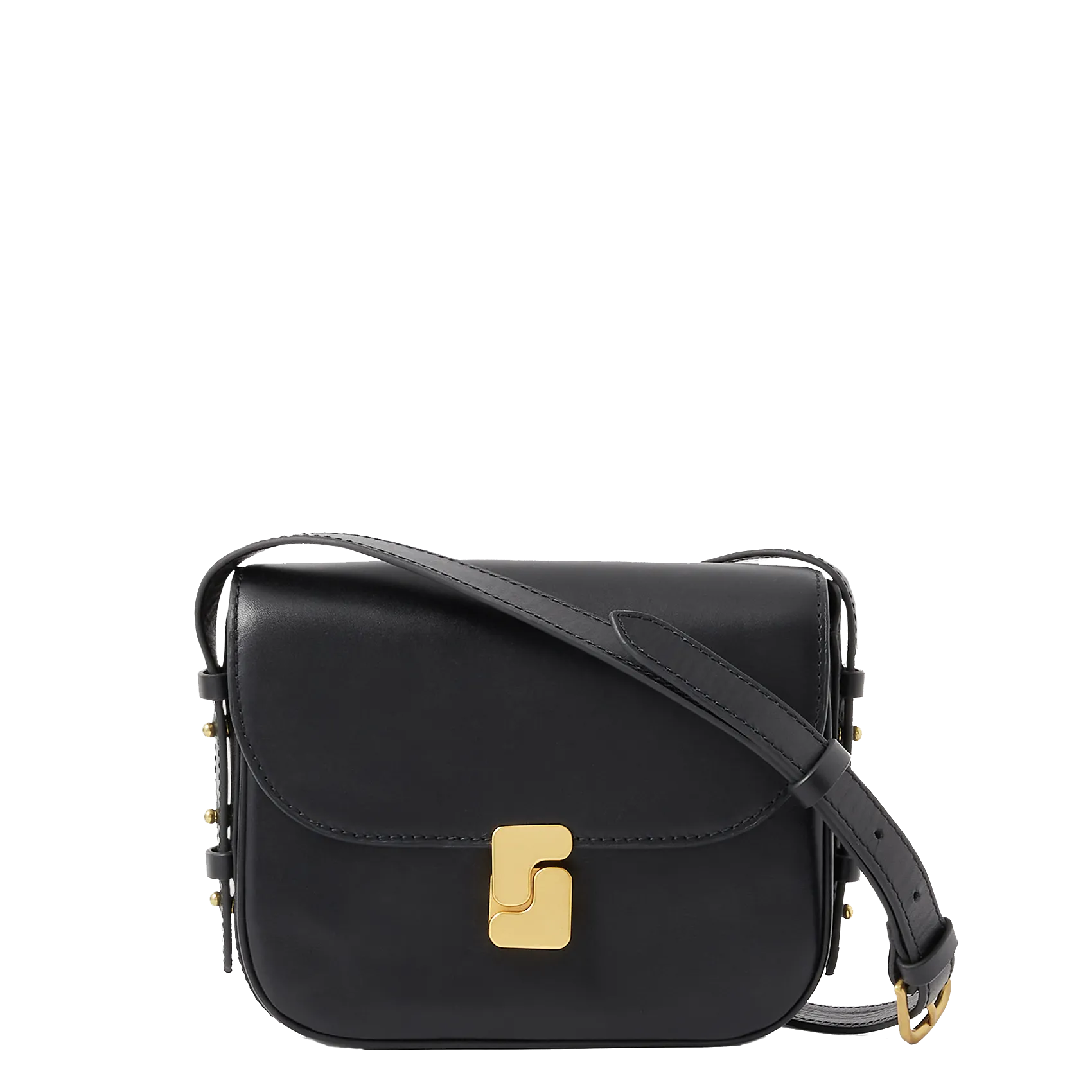 Umhängetasche aus Vachetteleder Schwarz BELLISSIMA MINI