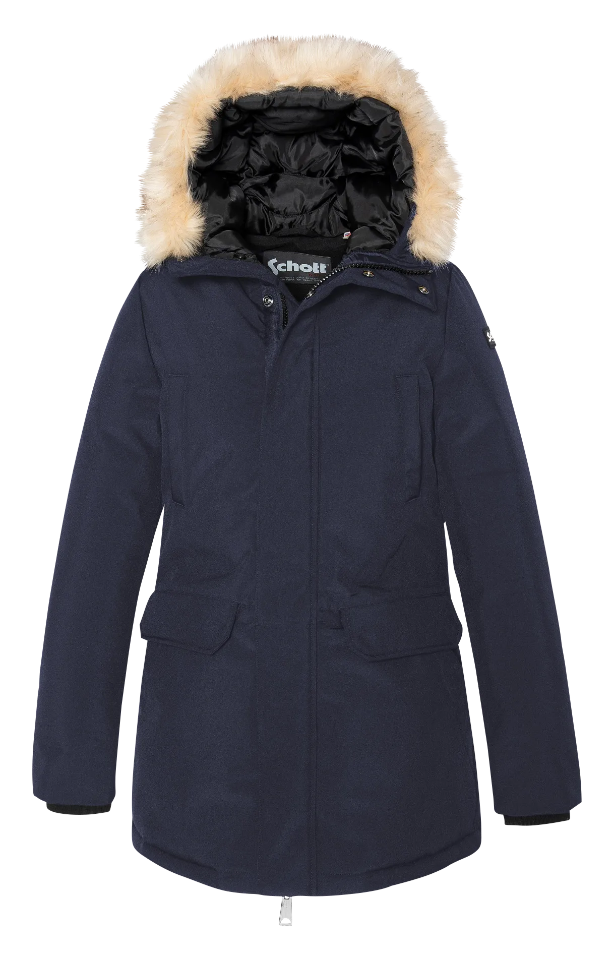 Kapuzenparka Blau