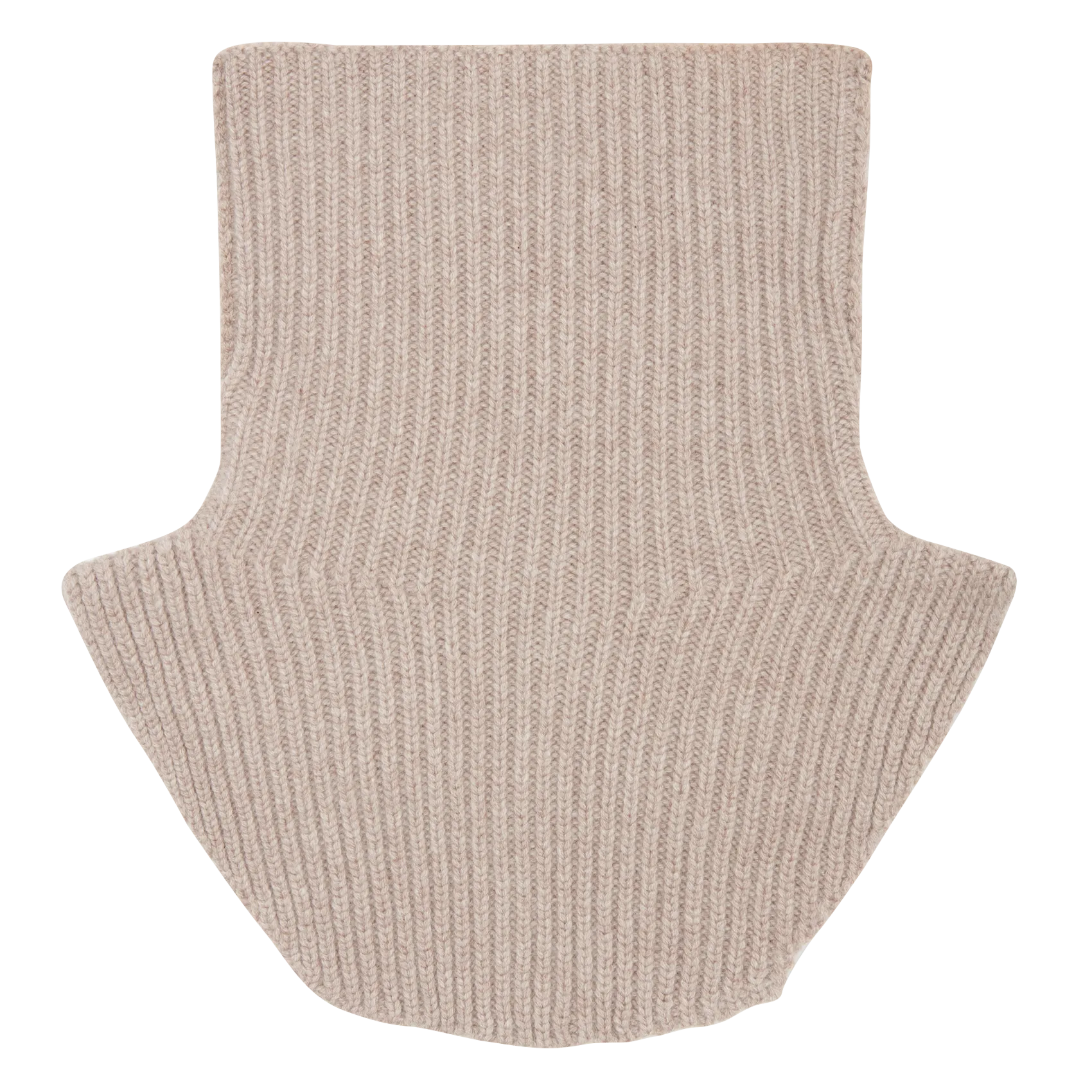 Abnehmbarer Kragen aus Kaschmir Beige