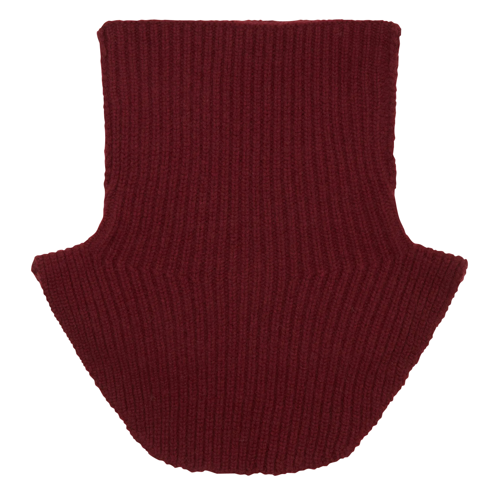 Abnehmbarer Kragen aus Kaschmir Rot