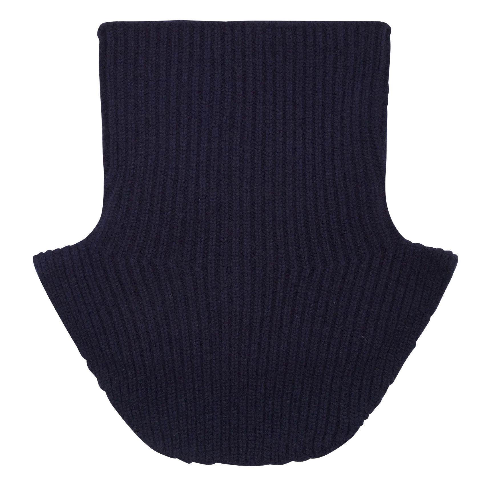 Abnehmbarer Kragen aus Kaschmir Blau