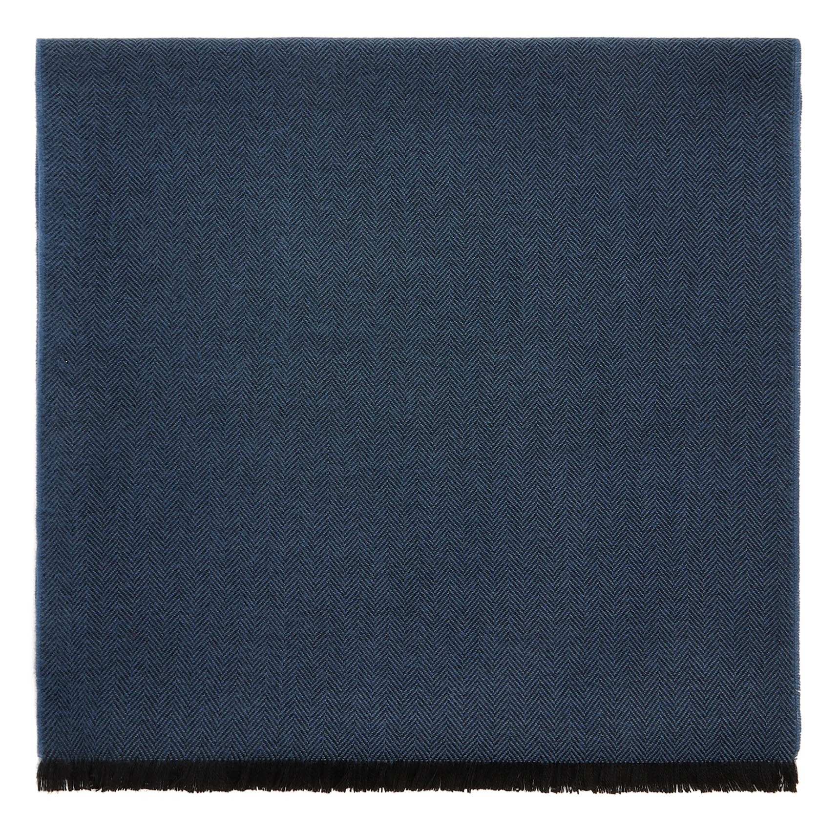 Schal mit Fransensaum Blau