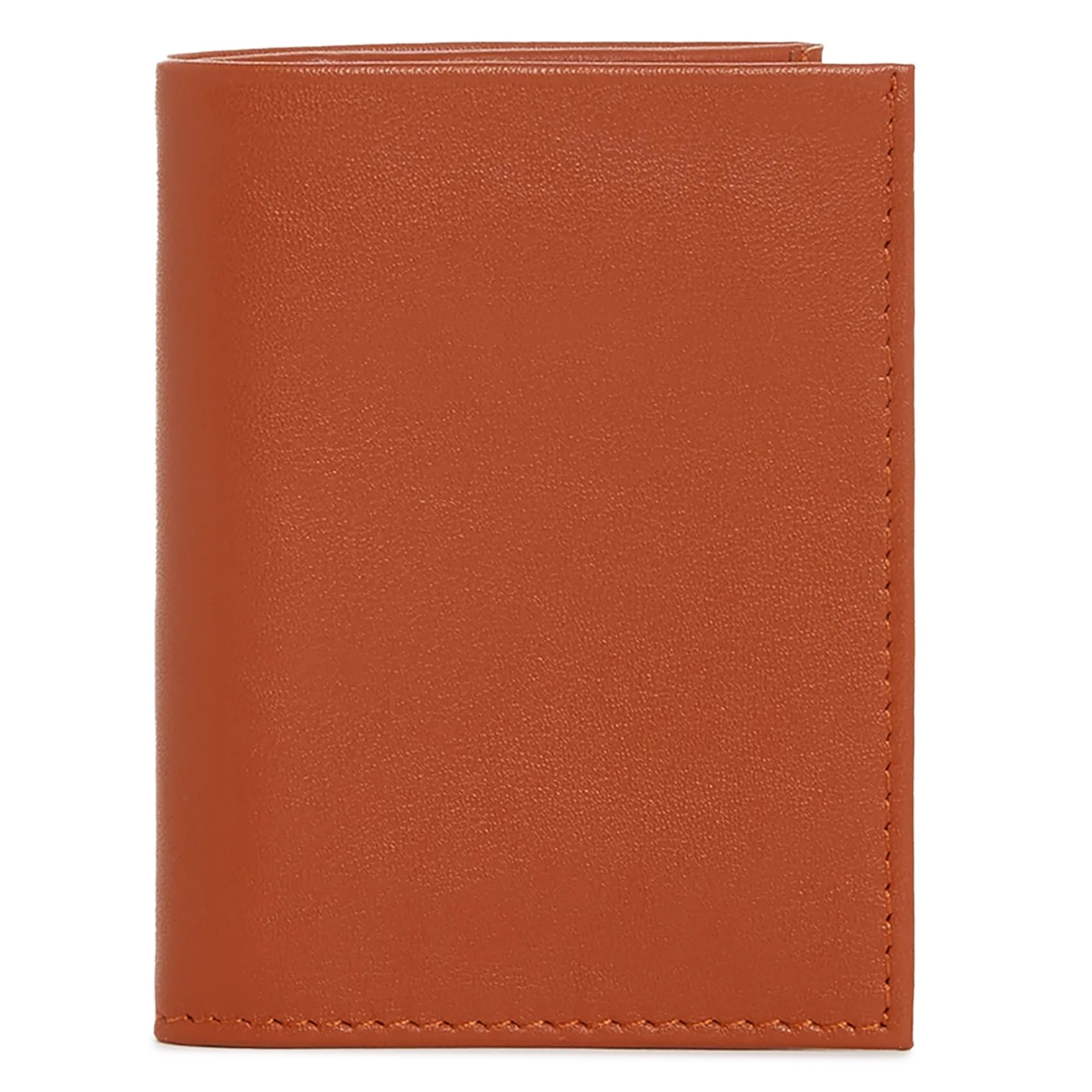 Brieftasche aus genarbtem Leder Orange