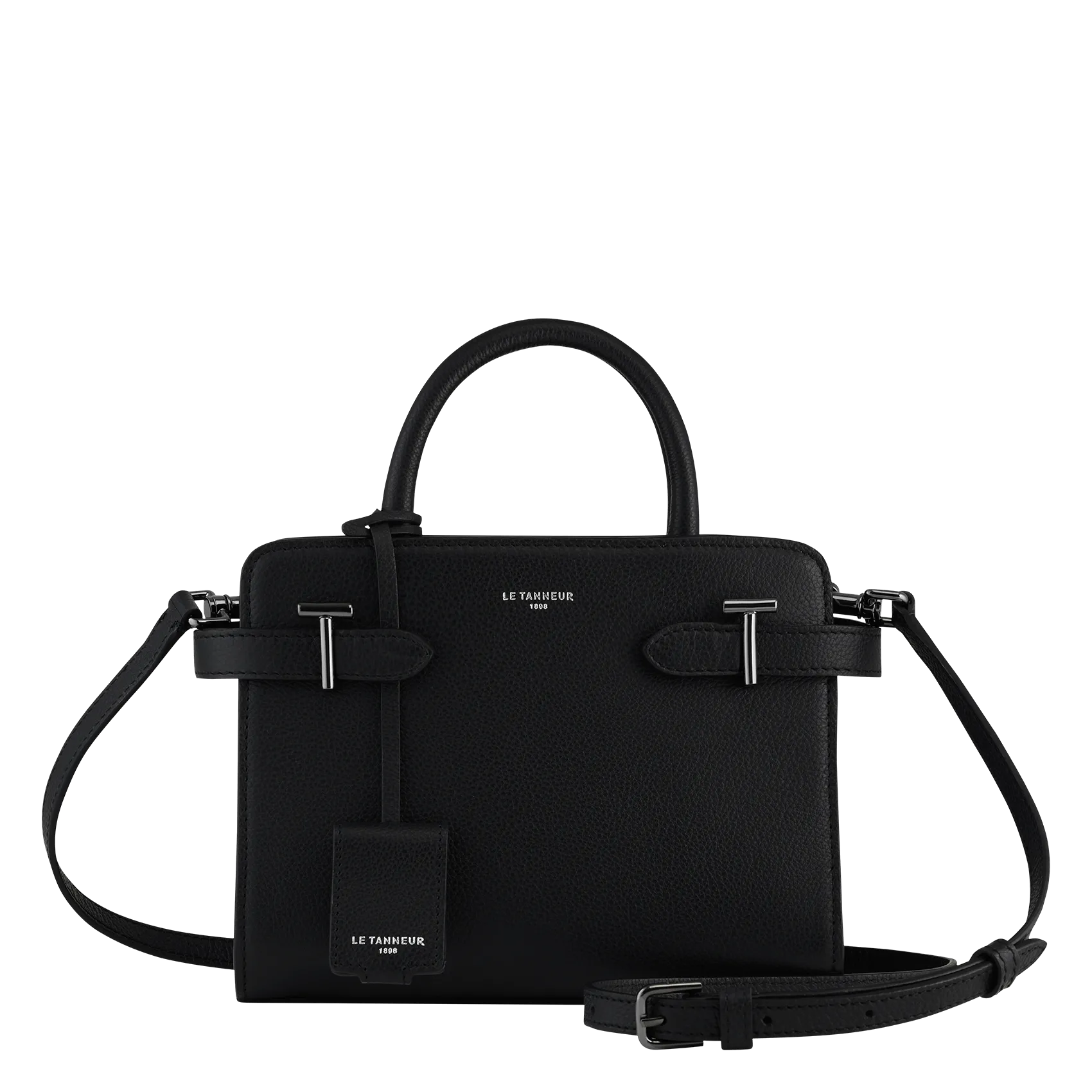 Handtasche aus Leder Schwarz EMILIE