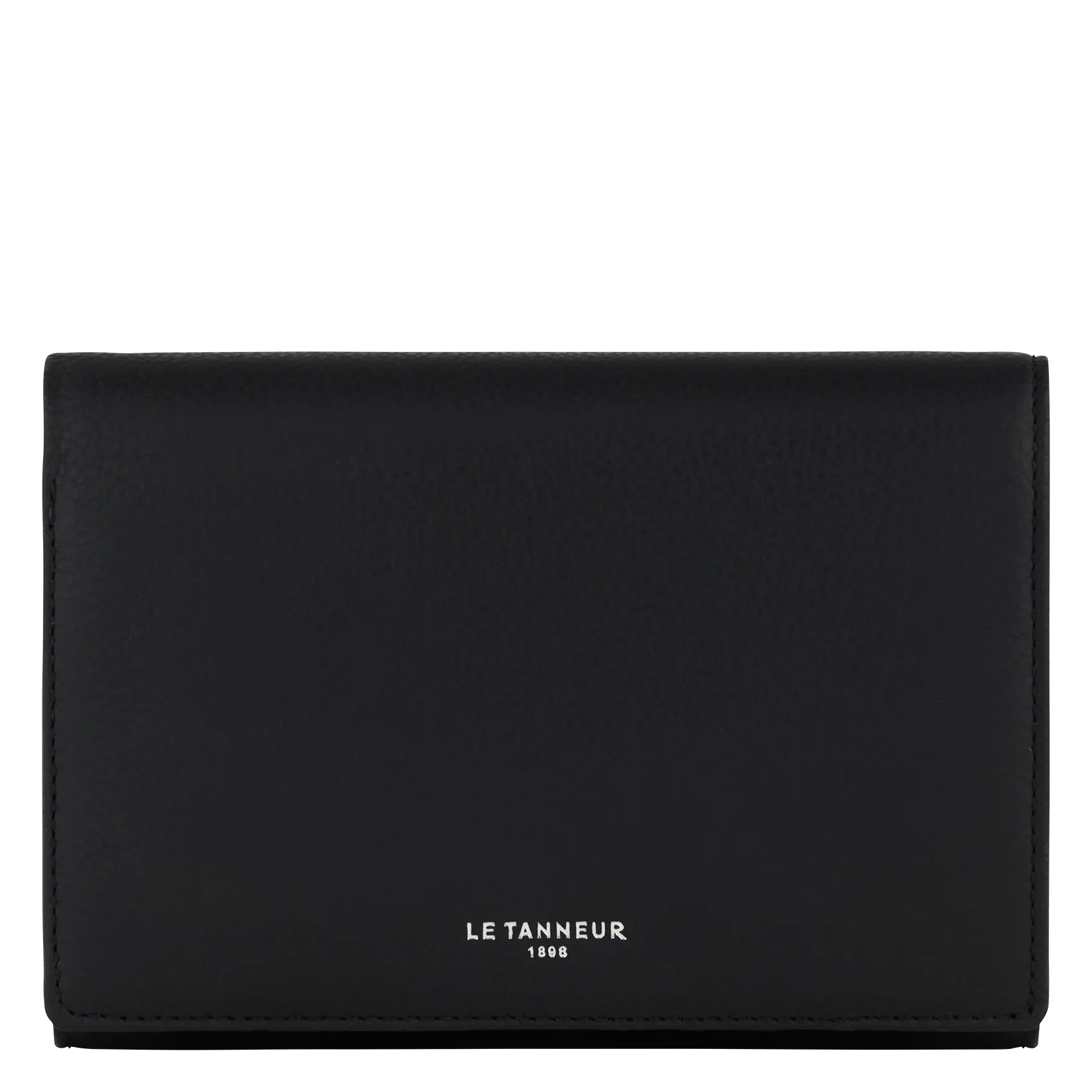 Lederbrieftasche mit Monogramm Schwarz EMILIE