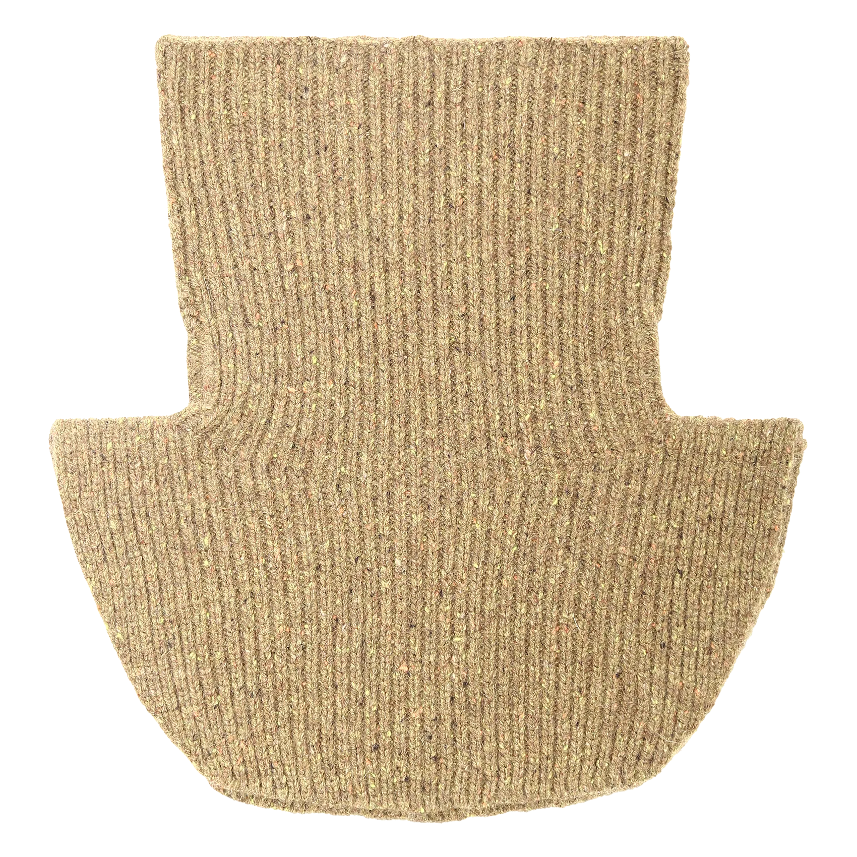 Abnehmbarer Kragen aus Kaschmir Khaki