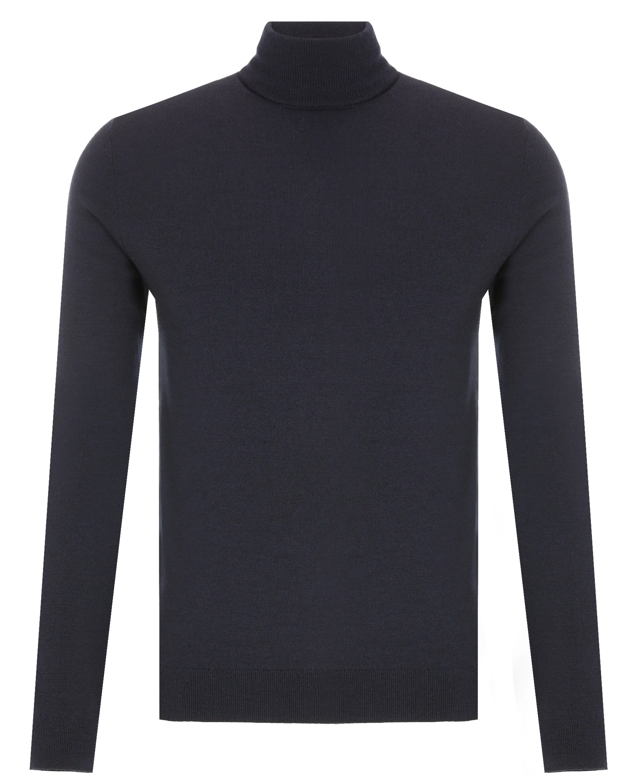 Rollkragenpullover aus Wolle Blau