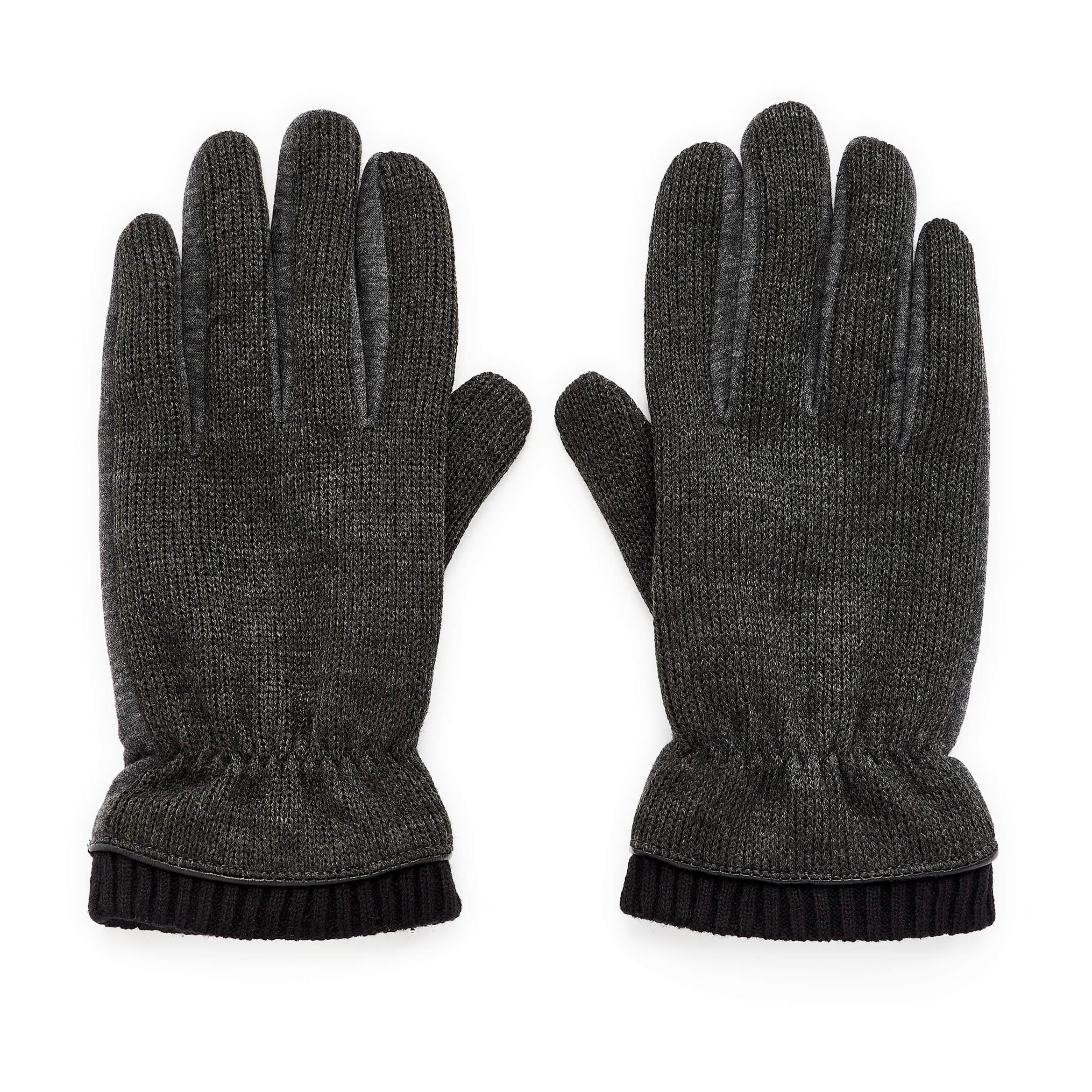 Handschuhe mit Fischgrätmuster Mehrfarbig