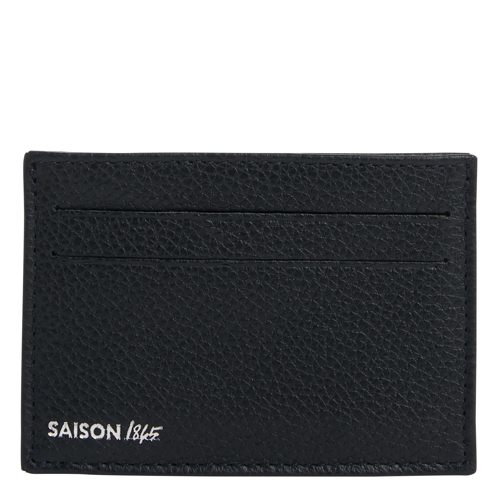 Kartenetui aus genarbtem Leder Blau