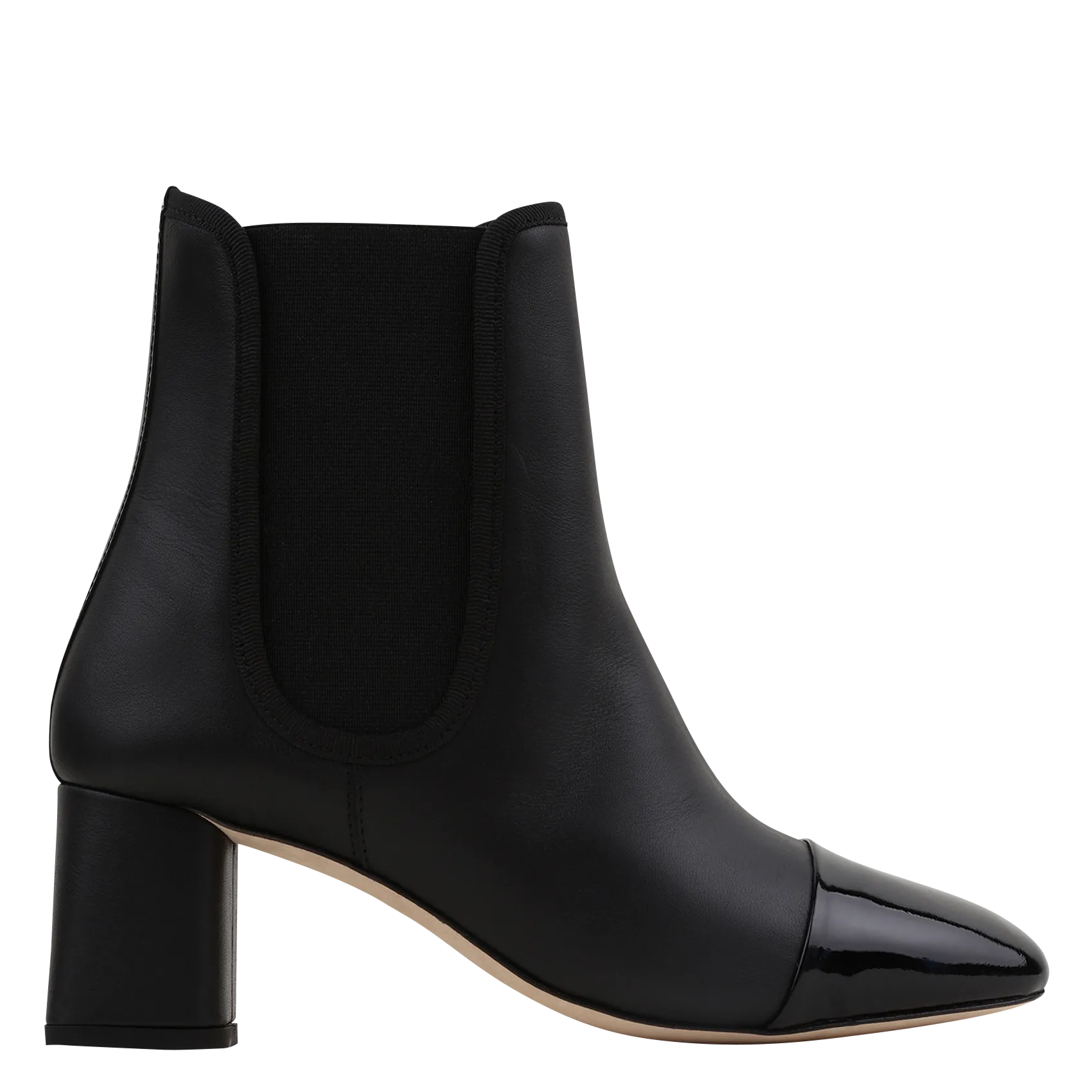 Lederstiefeletten mit Absatz Schwarz MELISSA